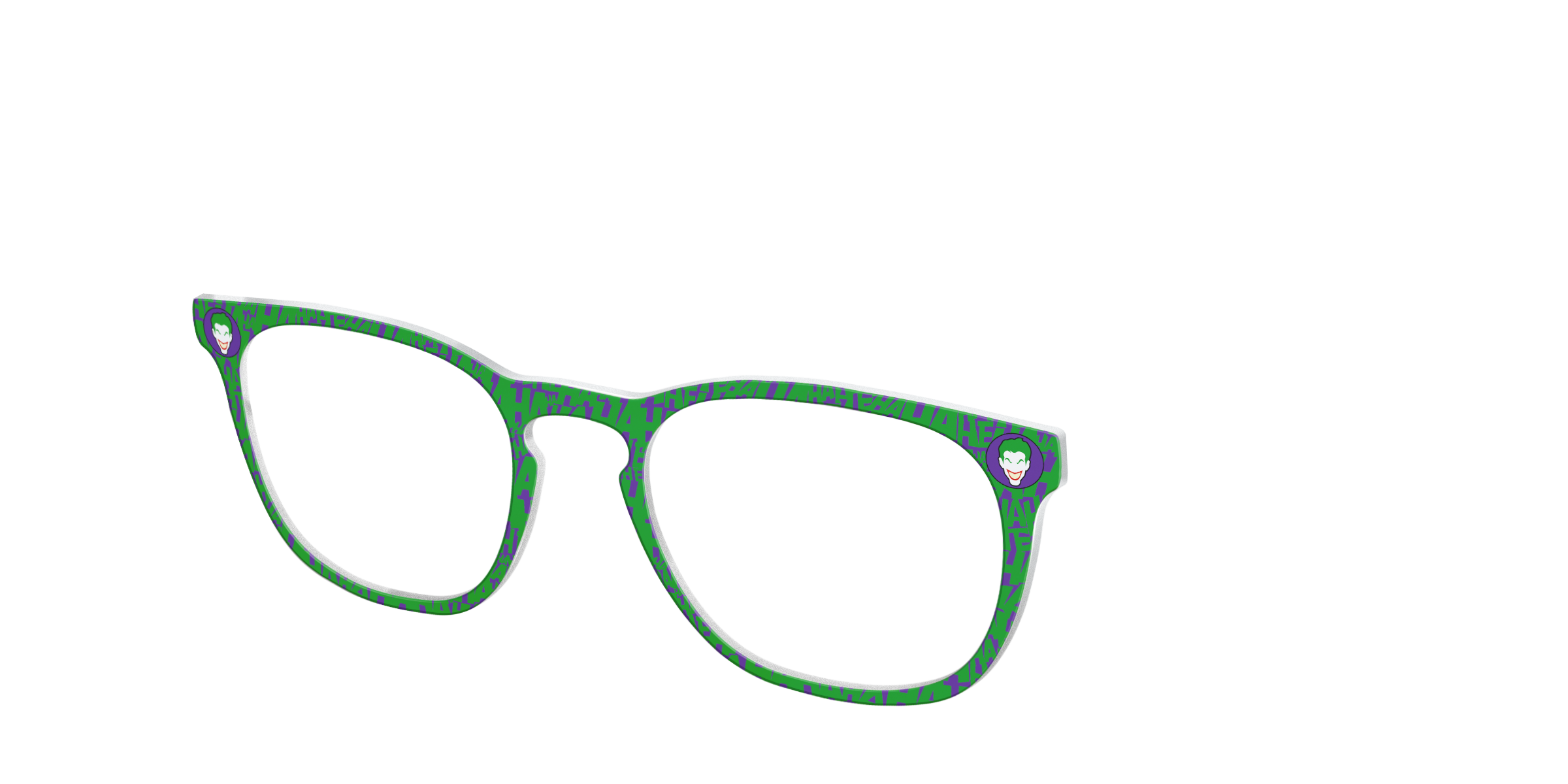 Pair Eyewear Collabs The Joker topper occhiali DC10 viola