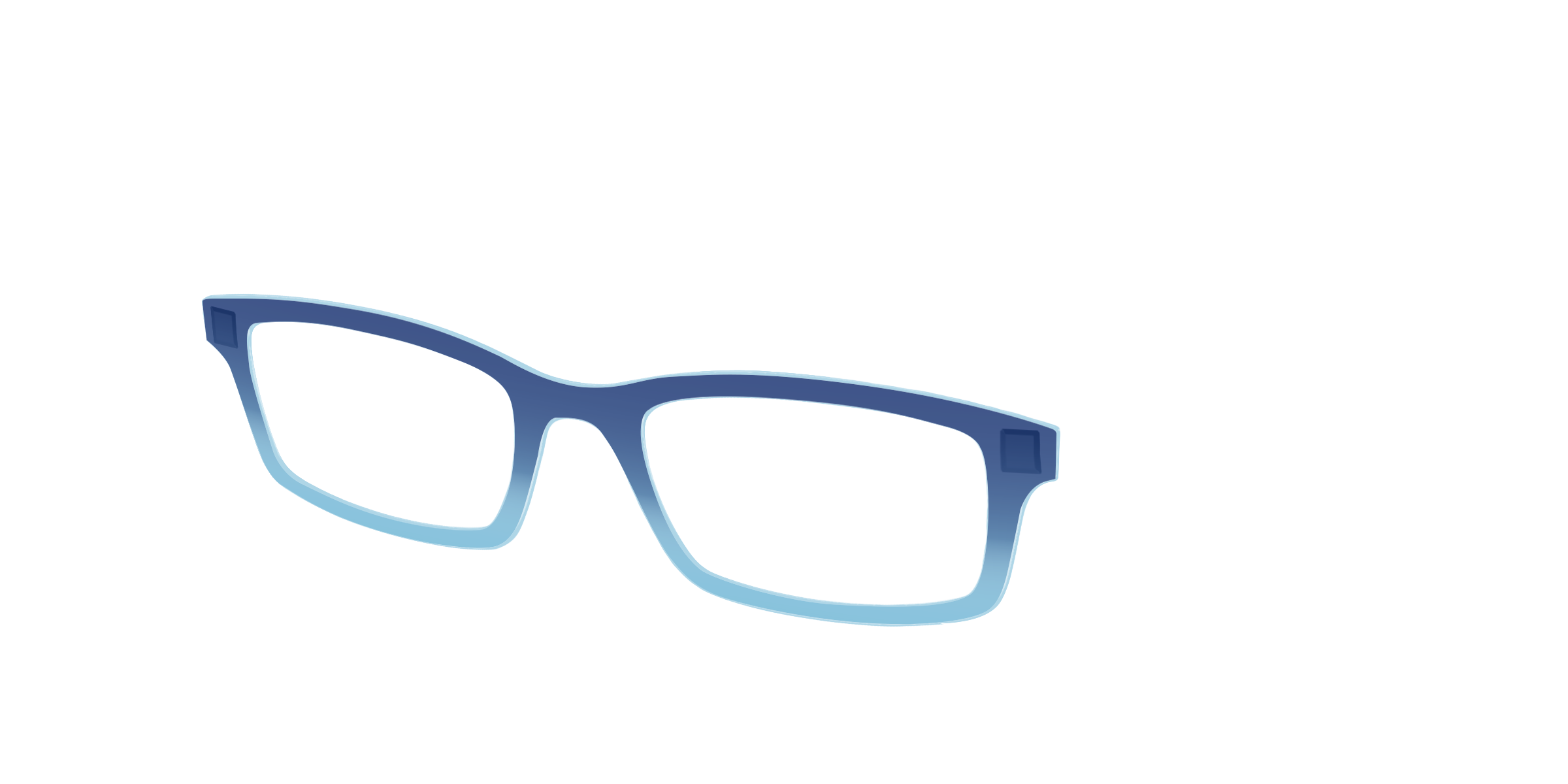 Pair Eyewear Solid Tops Indigo Sky Blue Gradient top occhiali blu