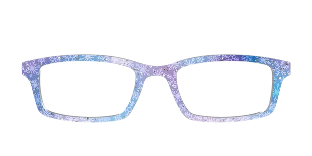 Pair Eyewear Design Tops Pastel Snowflakes top glitter