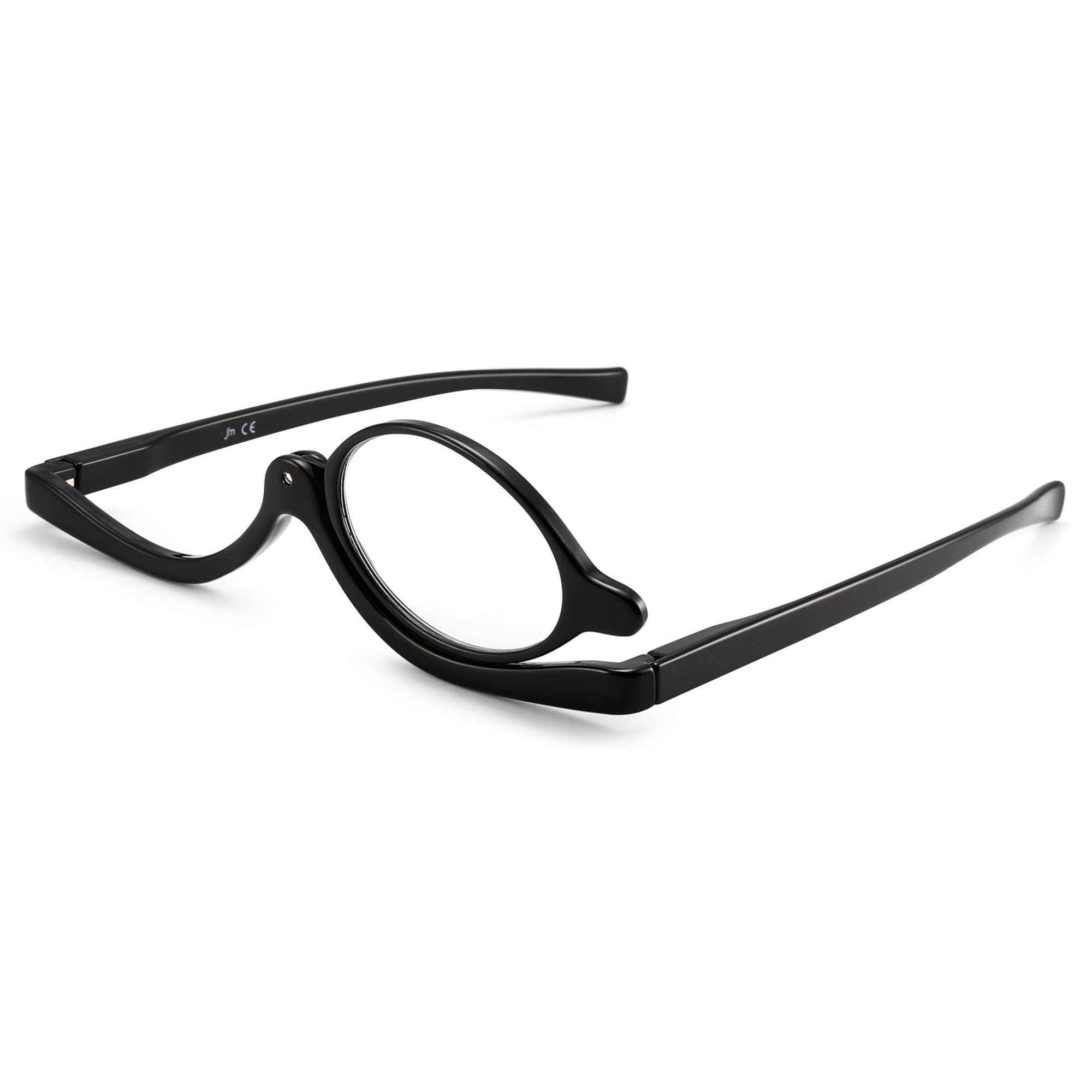 JM Occhiali da Lettura monolente per trucco donna Nero 2.5x