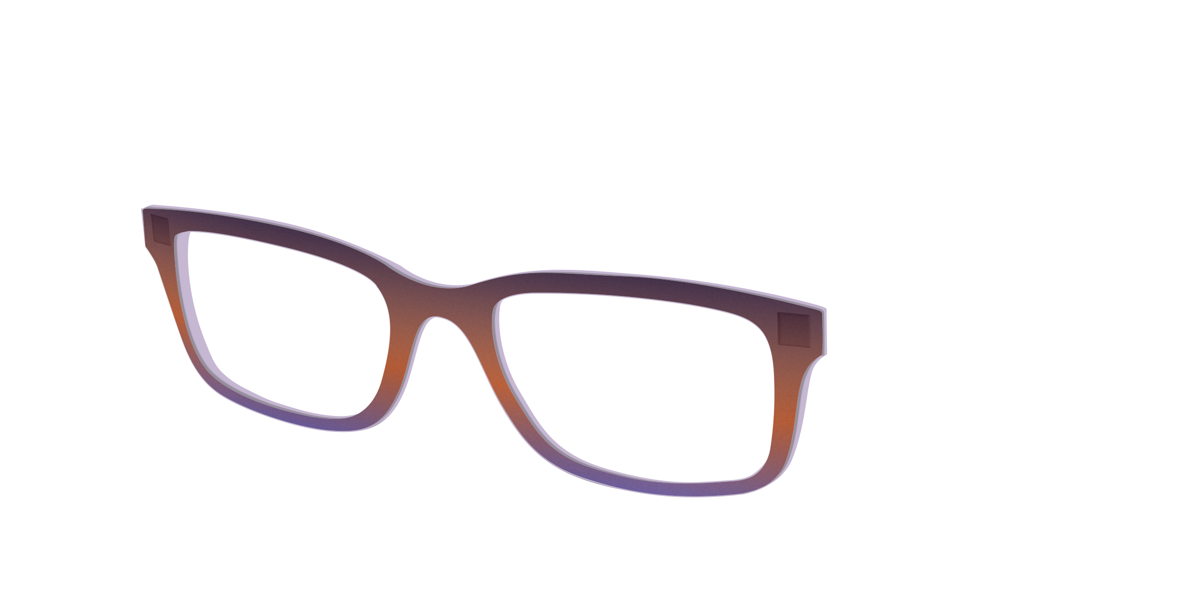 Pair Eyewear Design Tops Matte Midnight Violet topper sfumato