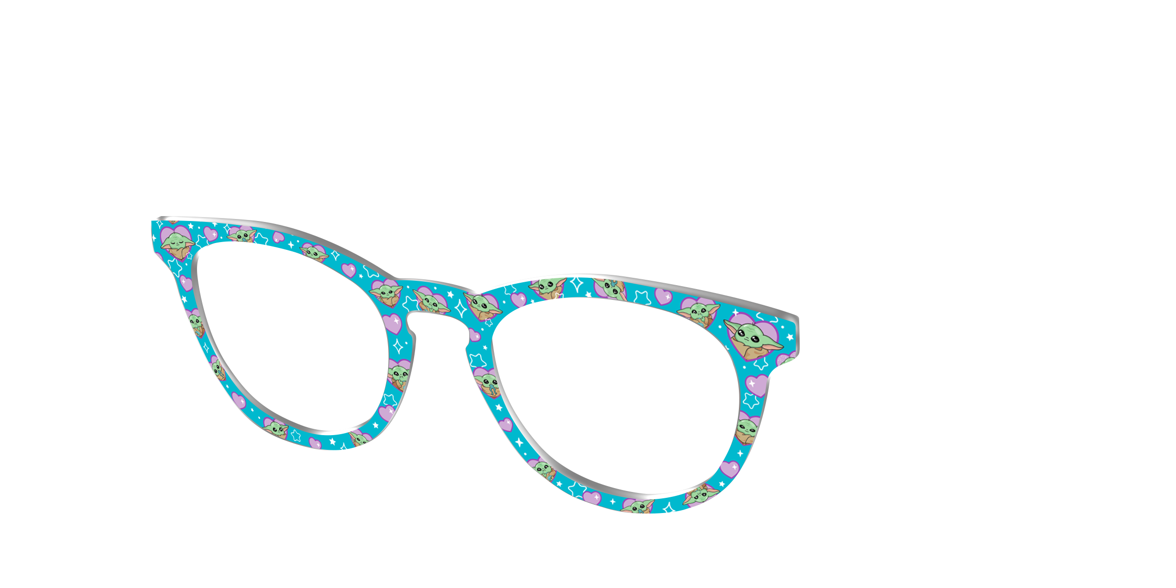 Pair Eyewear Collabs Grogu Cuteness top frame verde