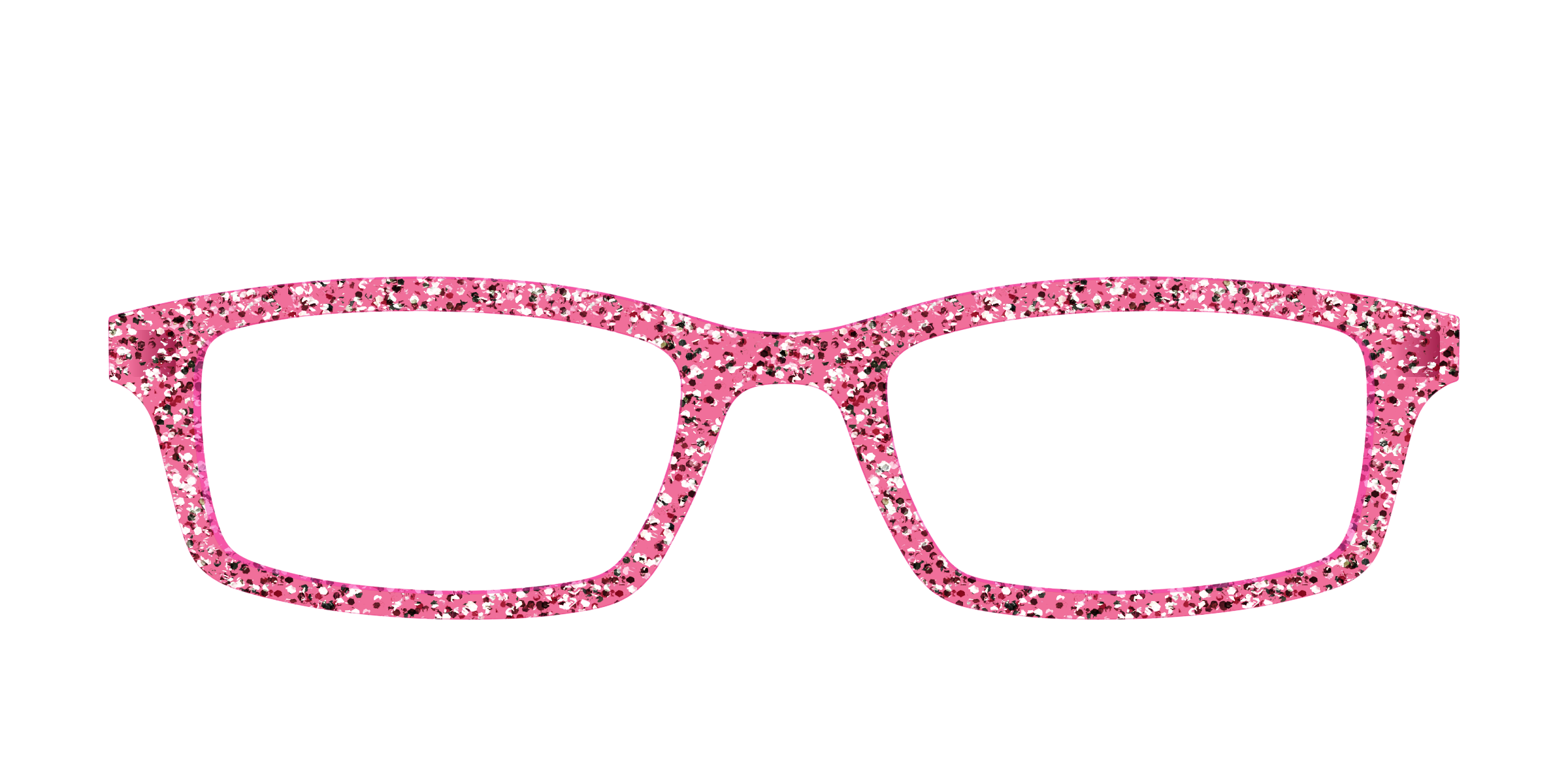 Pair Eyewear Solid Tops Hot Pink Sparkle top per occhiali