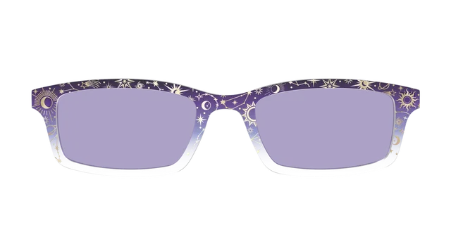 Pair Eyewear Design Tops Mythical Foil Charms cover occhiali viola