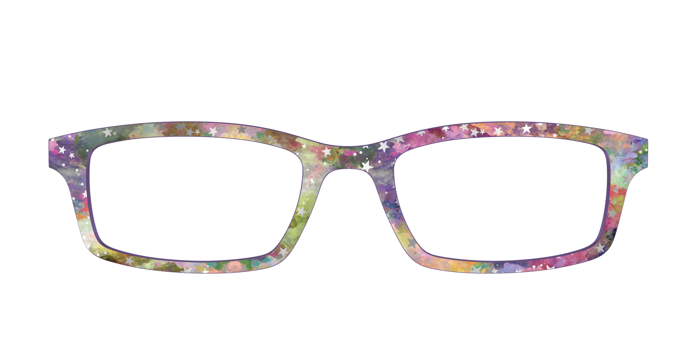 Pair Eyewear Design Tops Silver Foil Starry Sky top