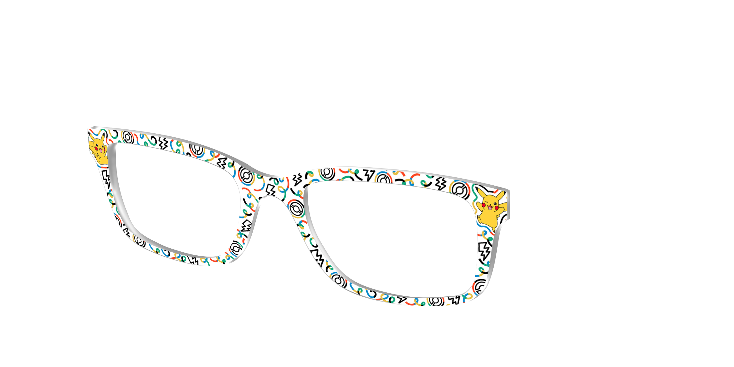 Pair Eyewear Collabs Pikachu Doodle top per occhiali giallo PK10