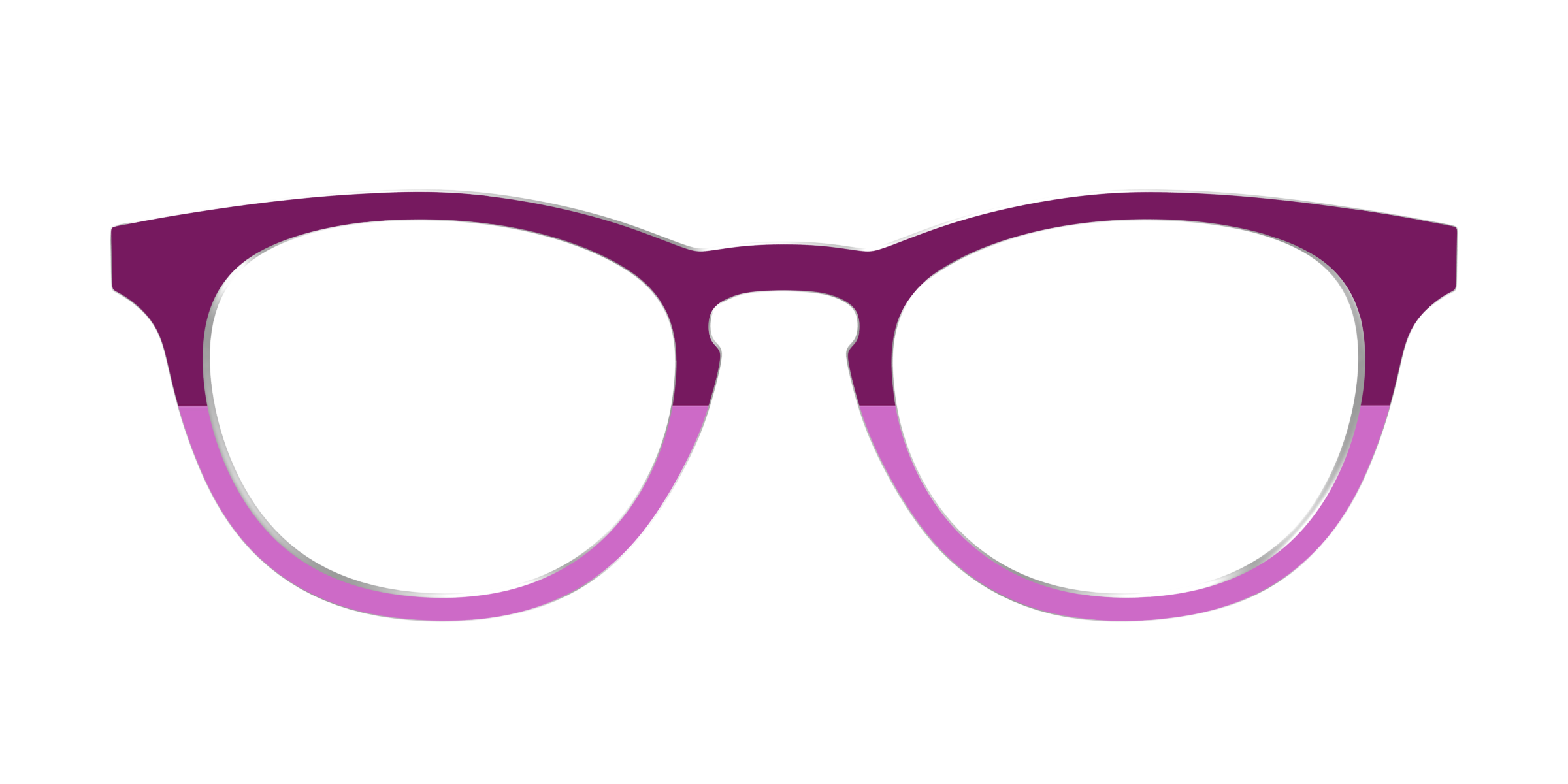 Pair Eyewear Design Tops The Mulberry & Orchid Split top occhiali