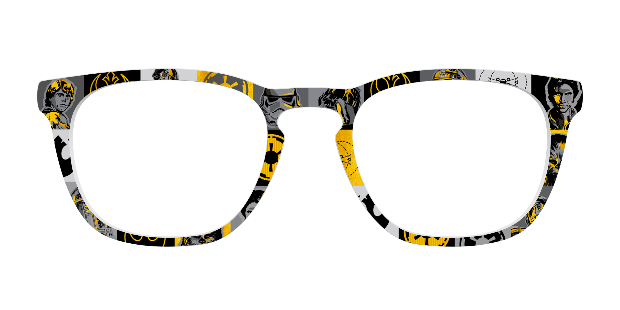 Pair Eyewear Collabs Star Wars Classic cover occhiali stampa nera