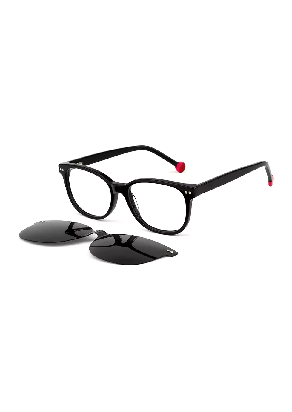 Ouyuan Clip Ons 005618 clip on bambina grigio nero polarizzato