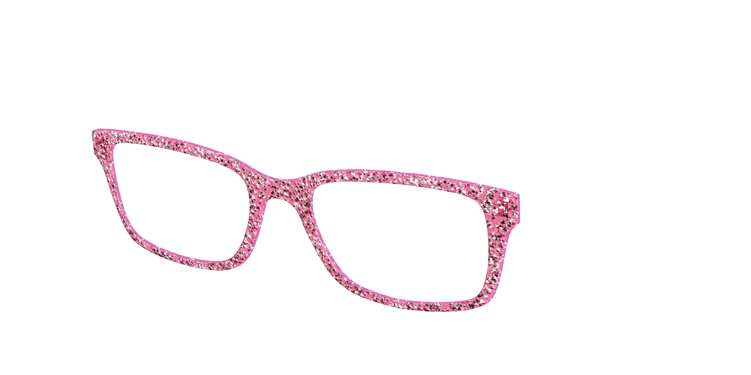Pair Eyewear Solid Tops Hot Pink Sparkle top per occhiali