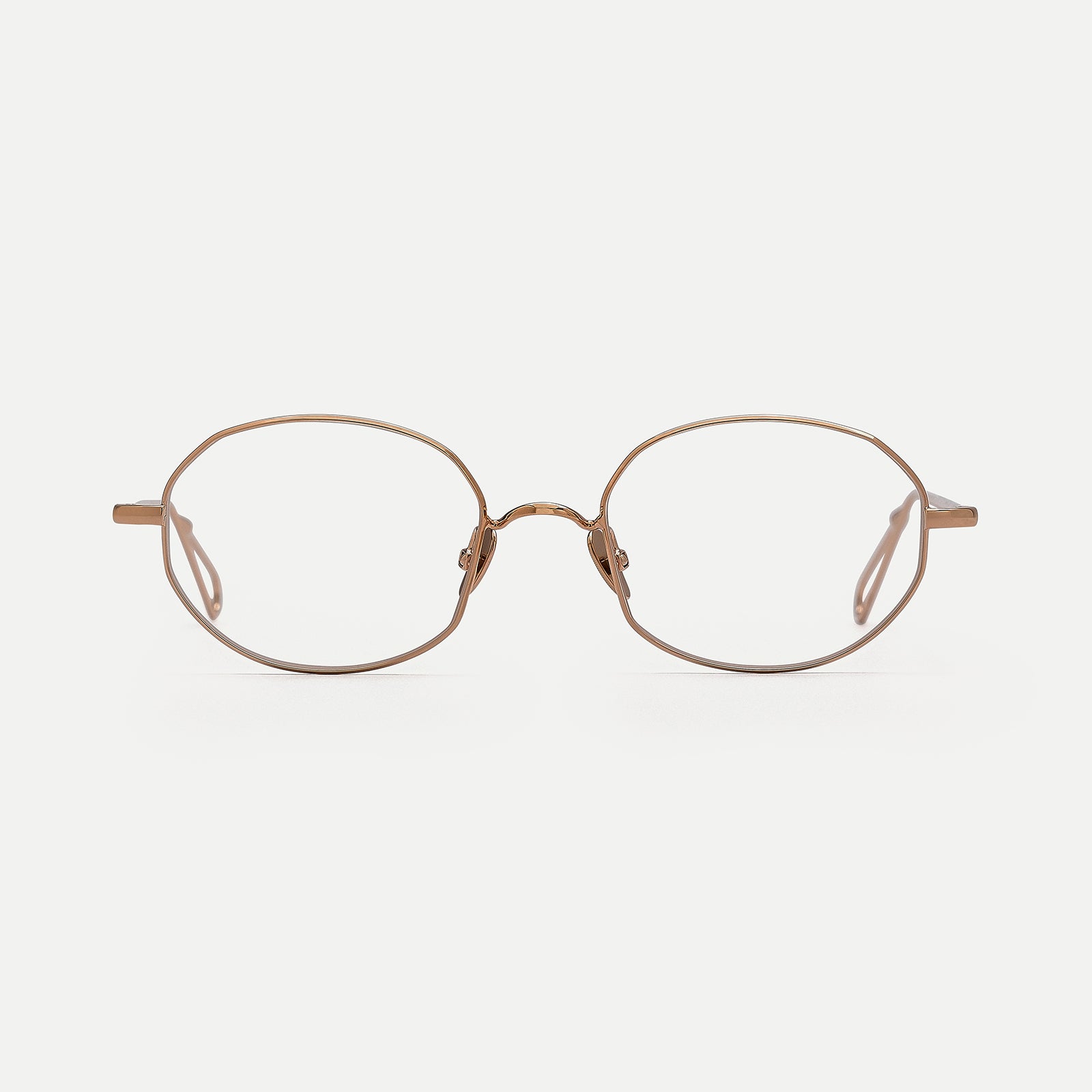 AHLEM Montsouris occhiali da vista grey gold ovali metallo