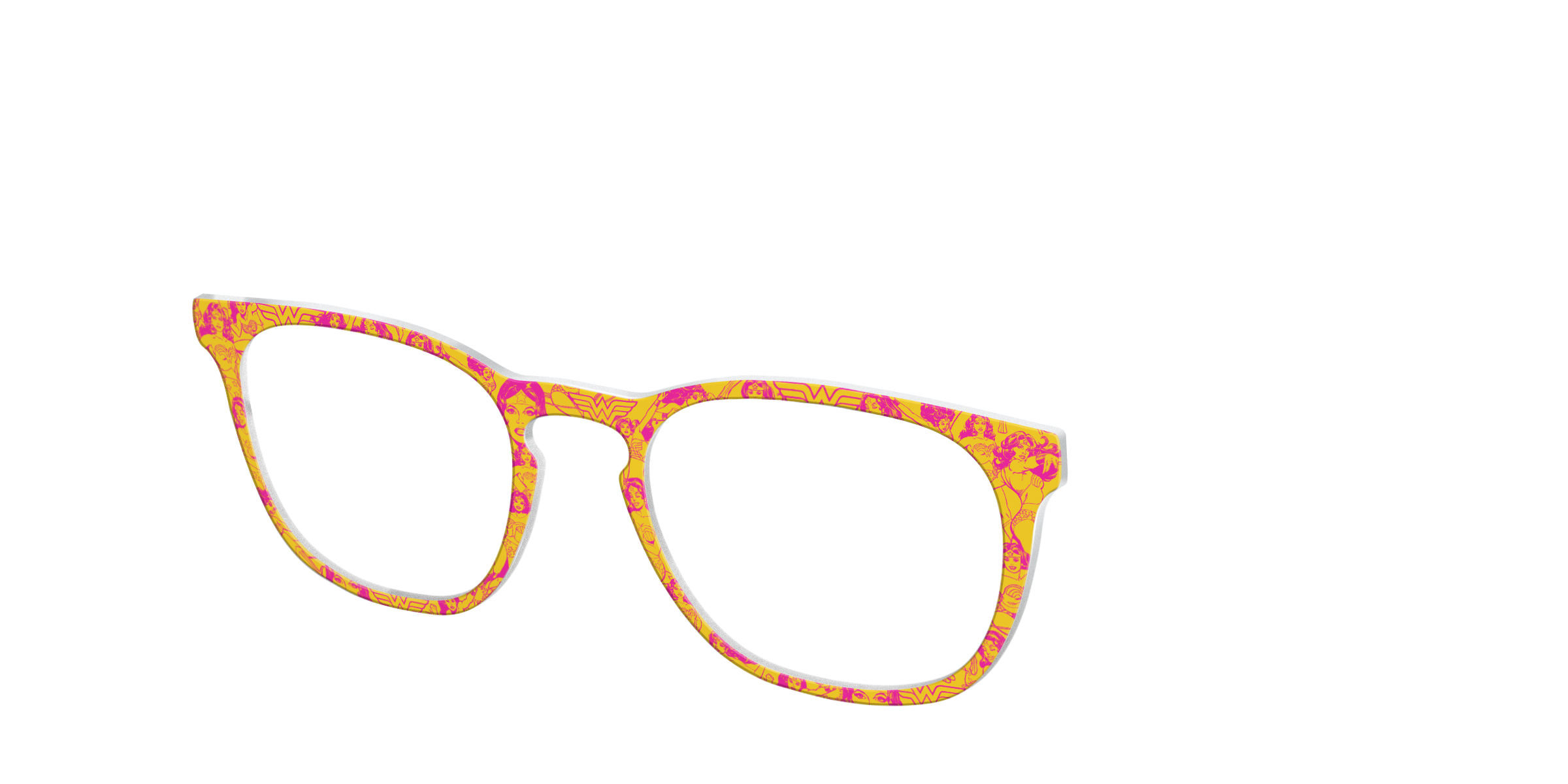 Pair Eyewear Collabs Retro Wonder Woman topper rosa