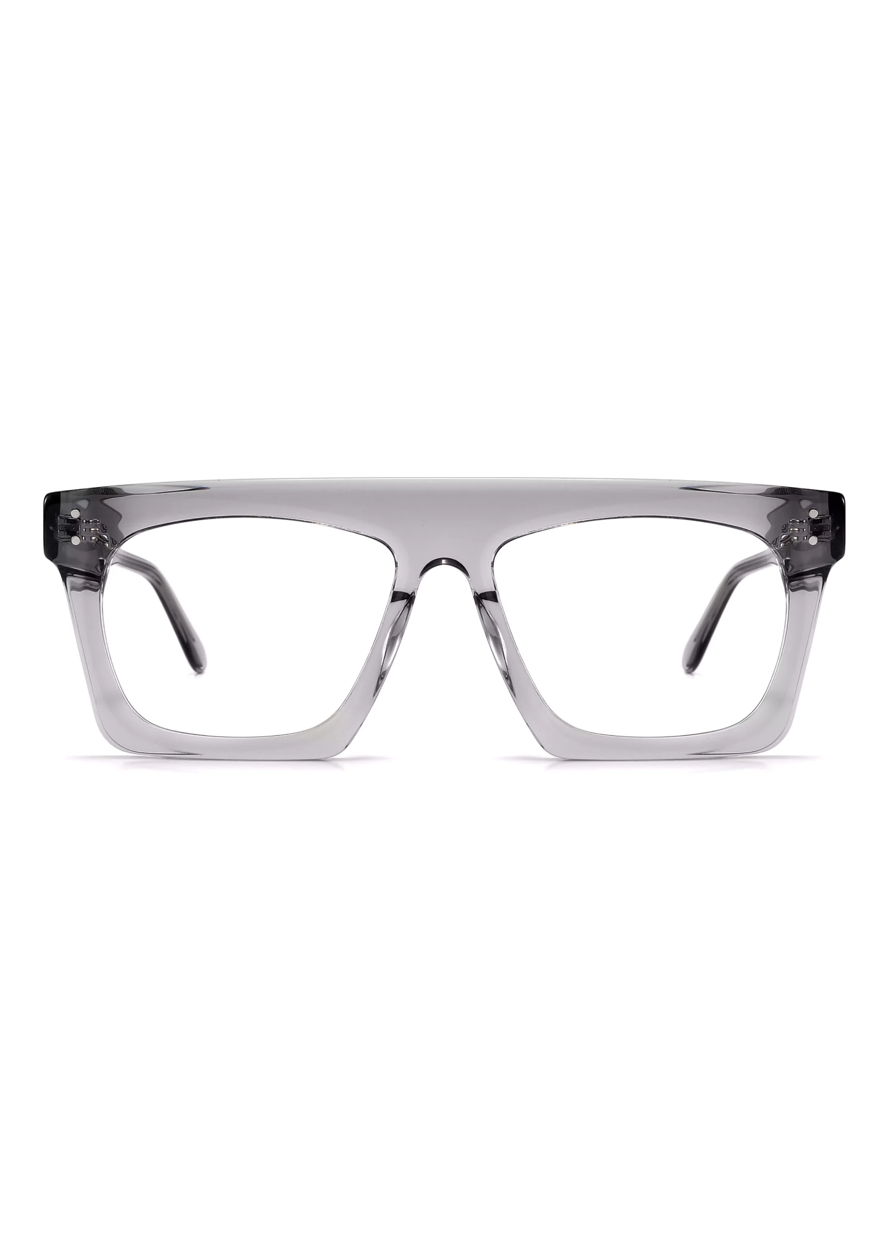 Ouyuan FG1583 montatura vista hipster quadrata nera