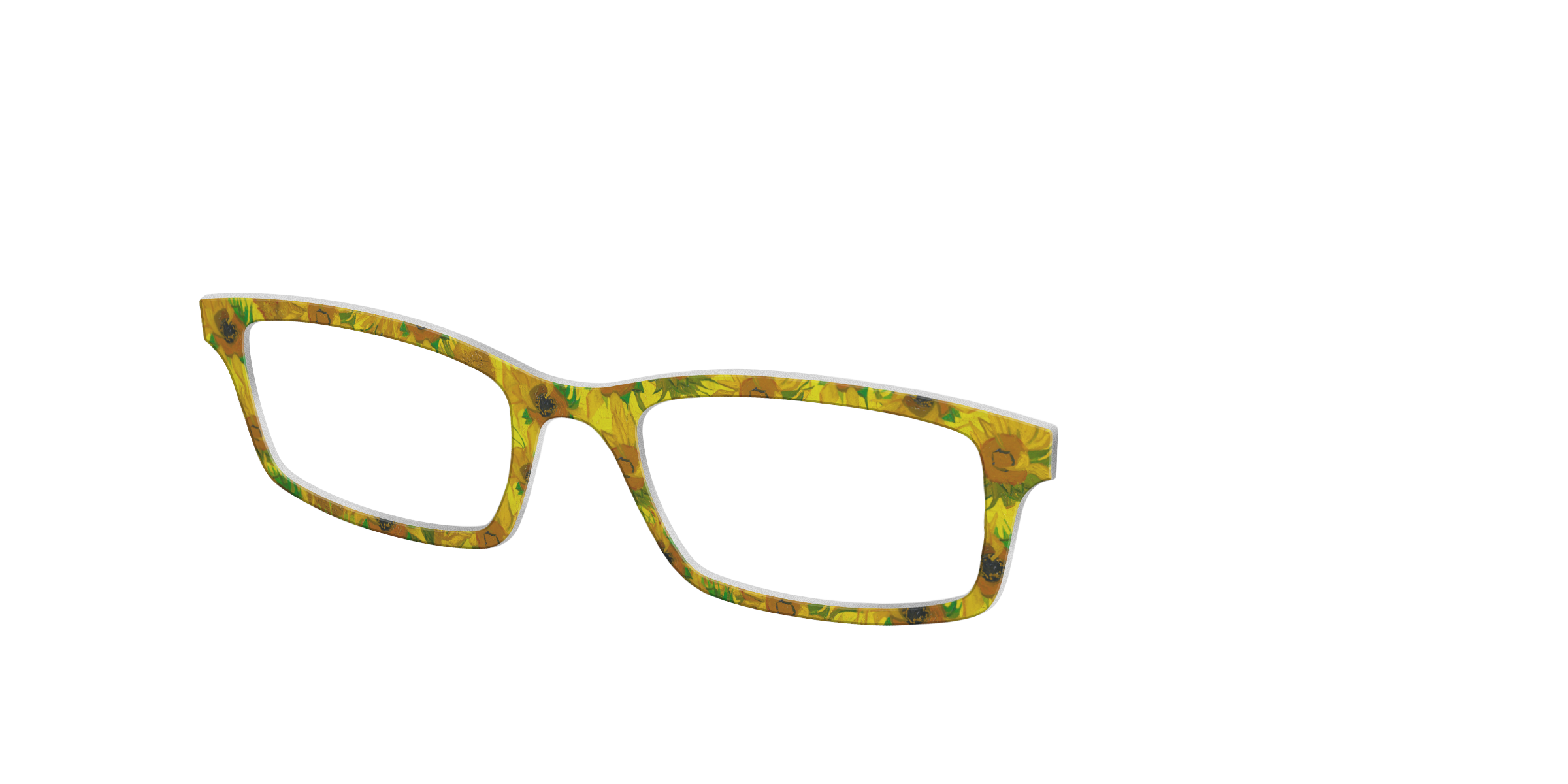 Pair Eyewear Collabs Sunflowers top per occhiali giallo Van Gogh