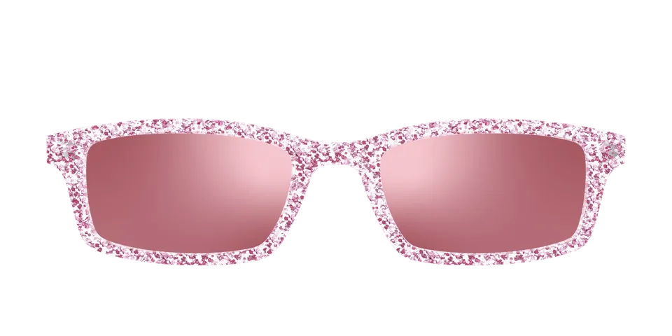Pair Eyewear Sun Tops Rose Gold Sparkle clip sole 147