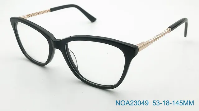 Ouyuan Eyewear NOA23049 montatura occhiali acetato nera