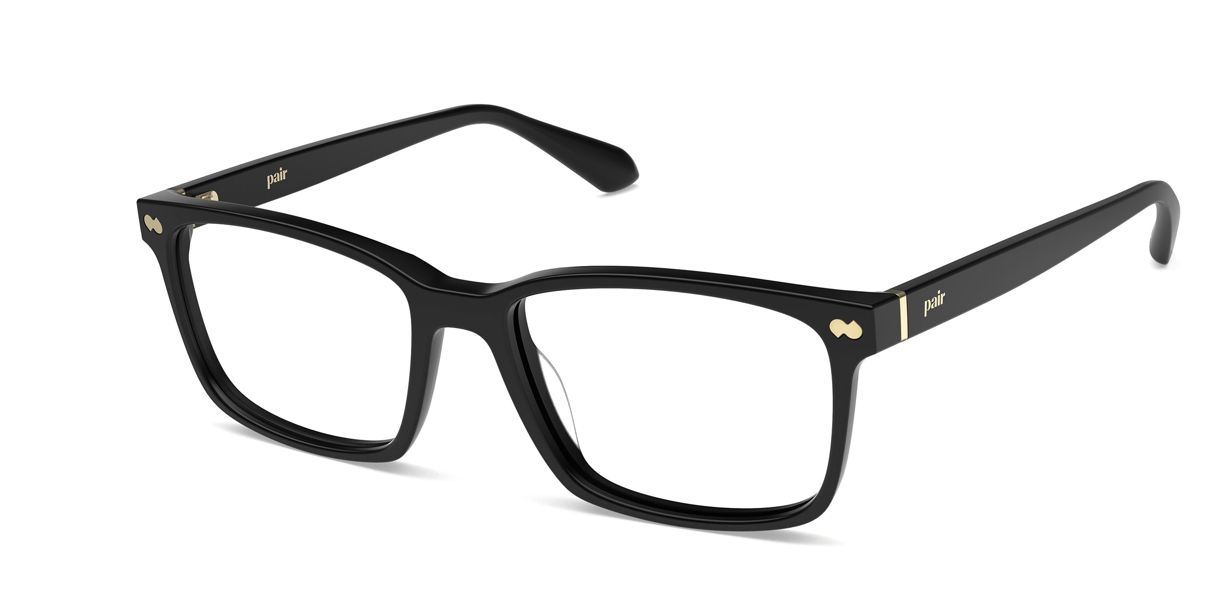 Pair Eyewear Kirby Forte montatura vista nera oro media