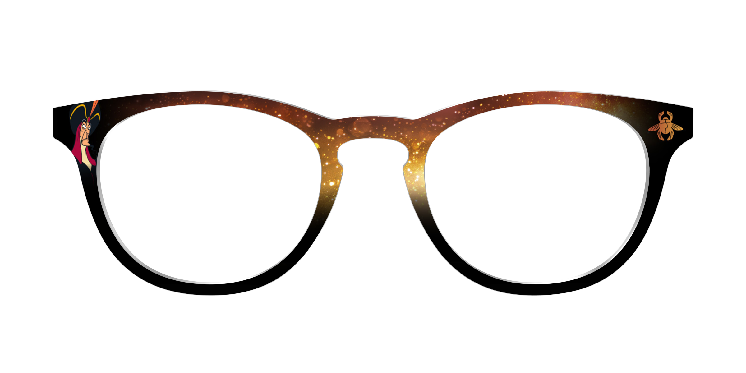 Pair Eyewear Collabs Jafar Golden Scarab top per occhiali oro