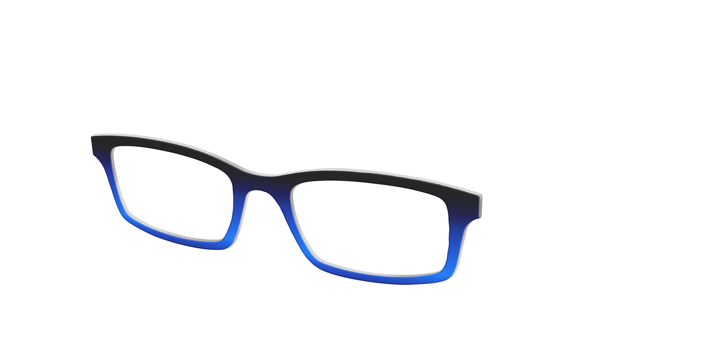 Pair Eyewear Solid Tops Black to Blueberry Gradient top occhiali nero blu