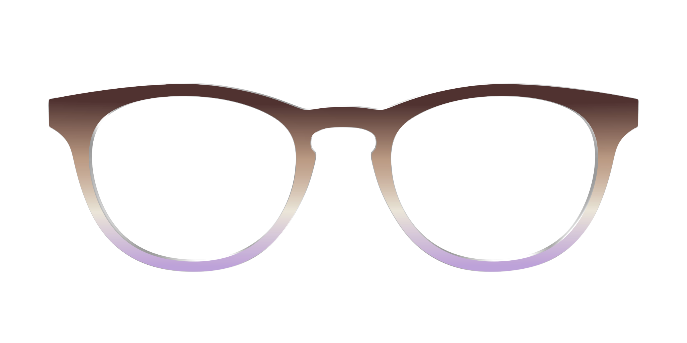 Pair Eyewear Design Tops HM04 top occhiali degradé mocha lilla
