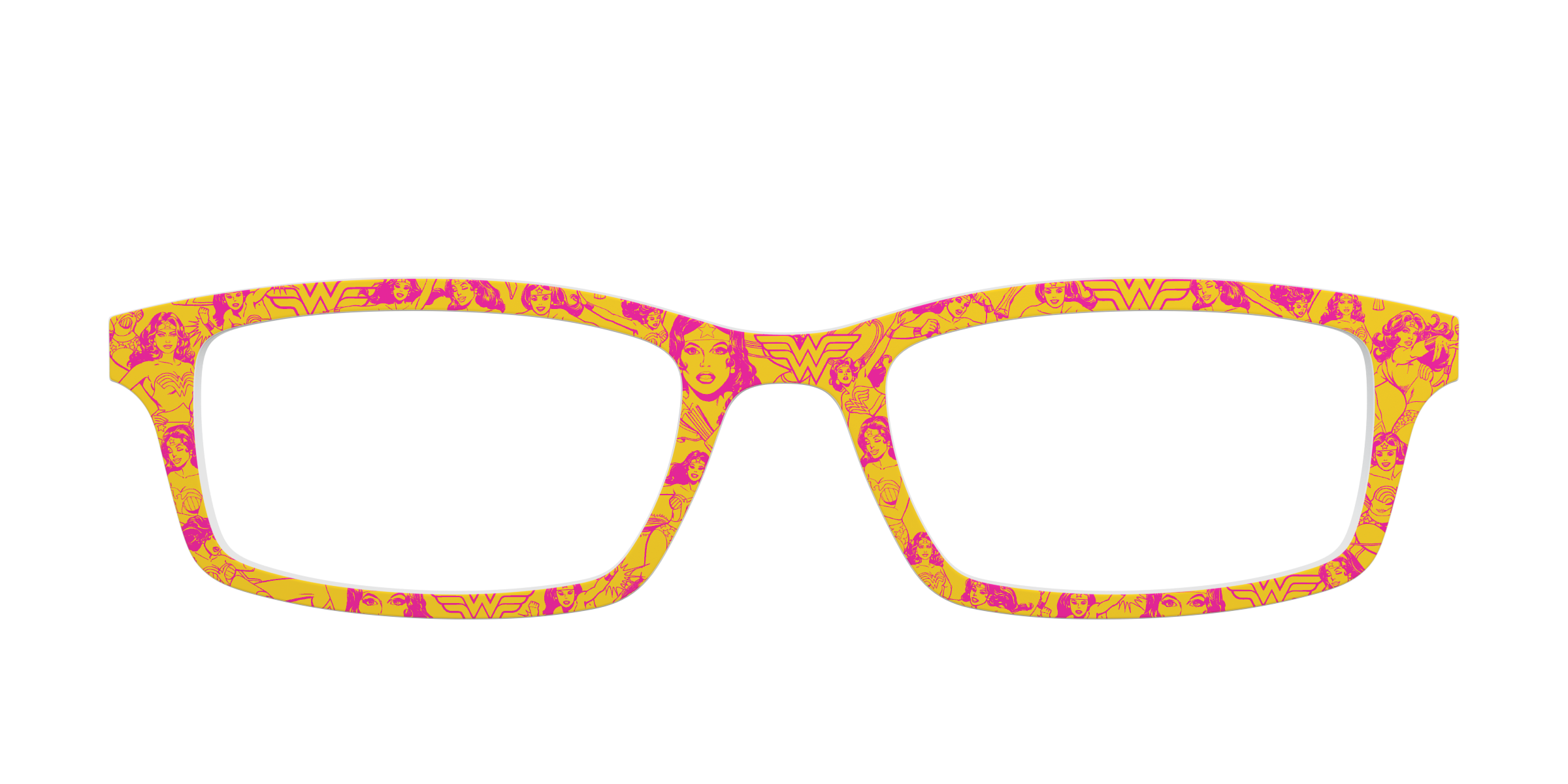Pair Eyewear Collabs Retro Wonder Woman topper rosa