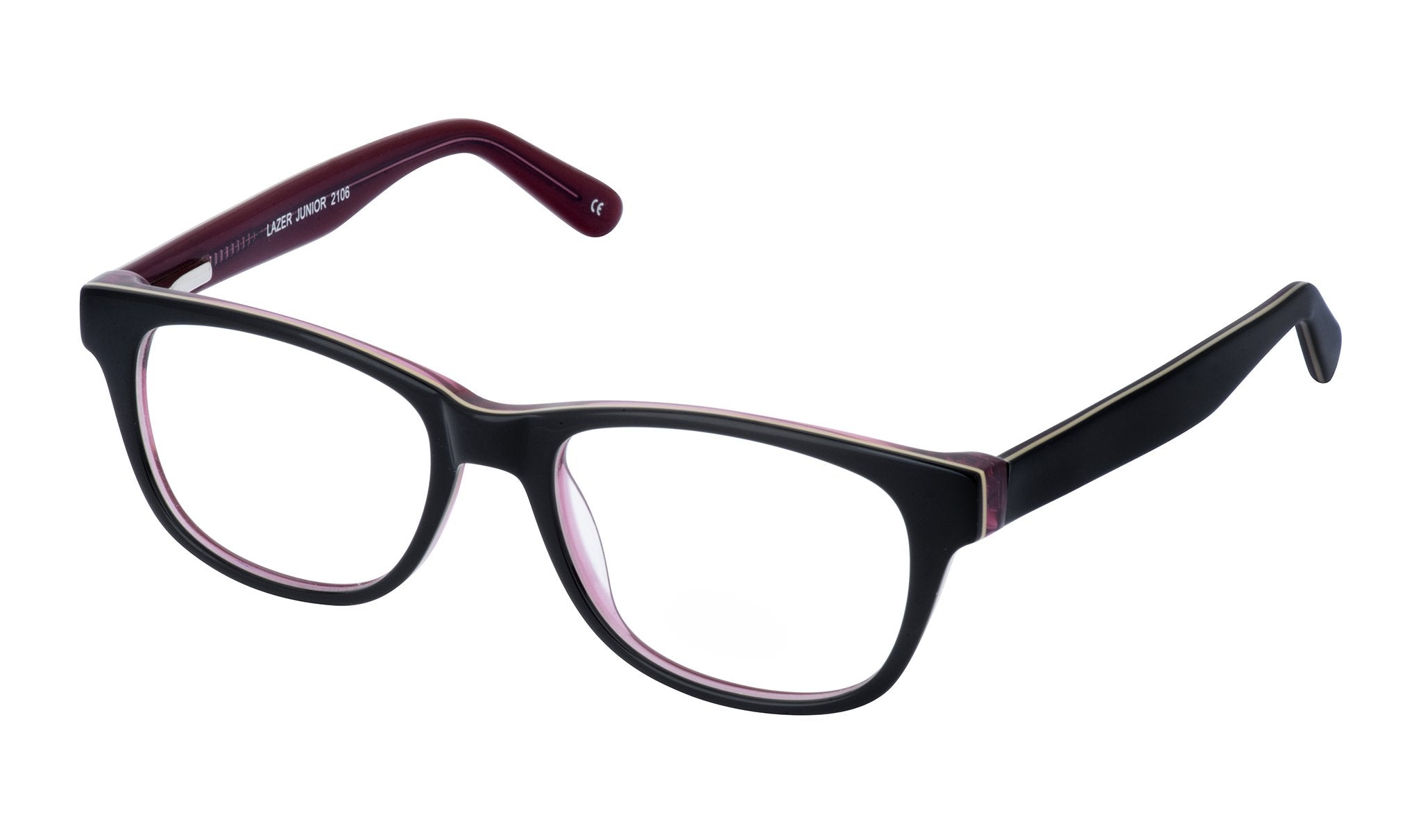 Lazer Junior 2106 Occhiali da Vista Bambini Nero Sherry Tondi