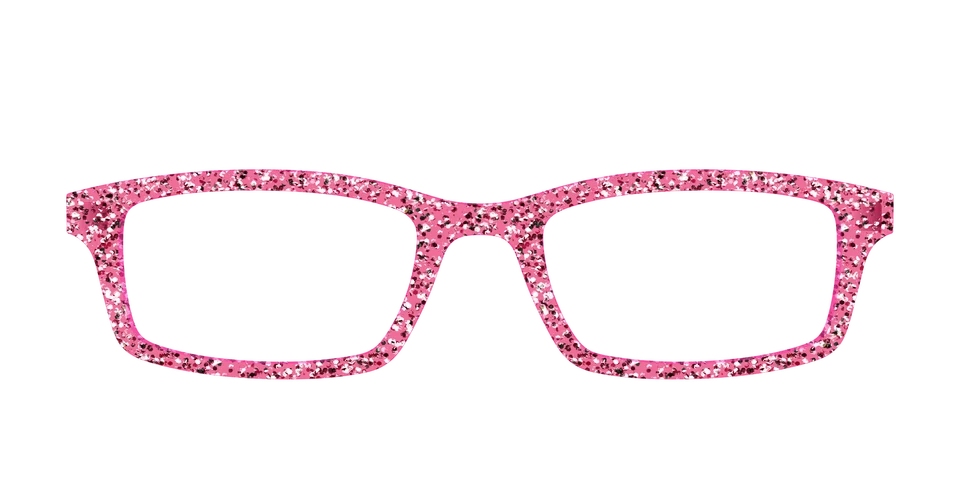 Pair Eyewear Solid Tops Hot Pink Sparkle top per occhiali