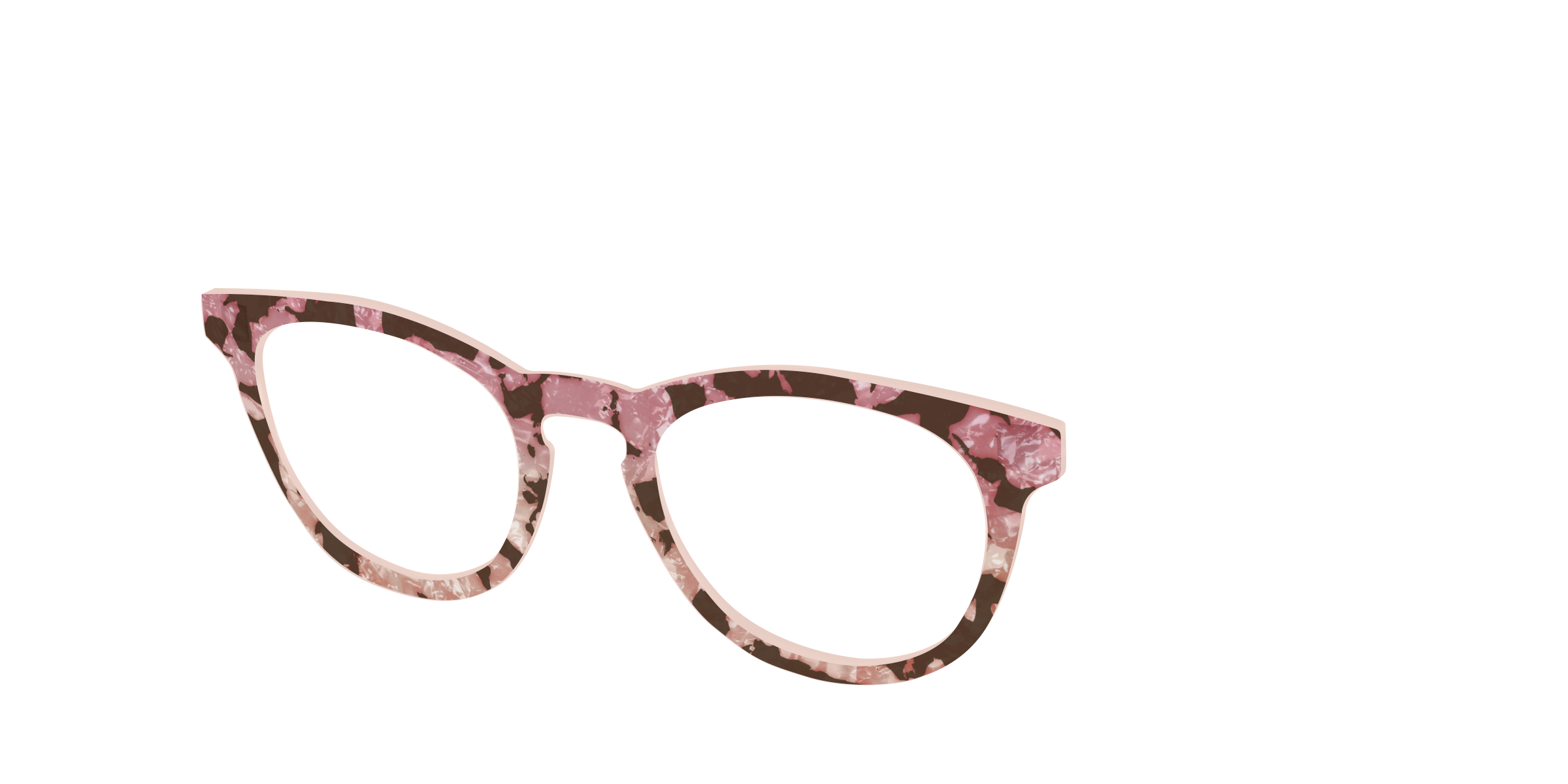 Pair Eyewear Design Tops Pale Peach Pearl Tortoise top