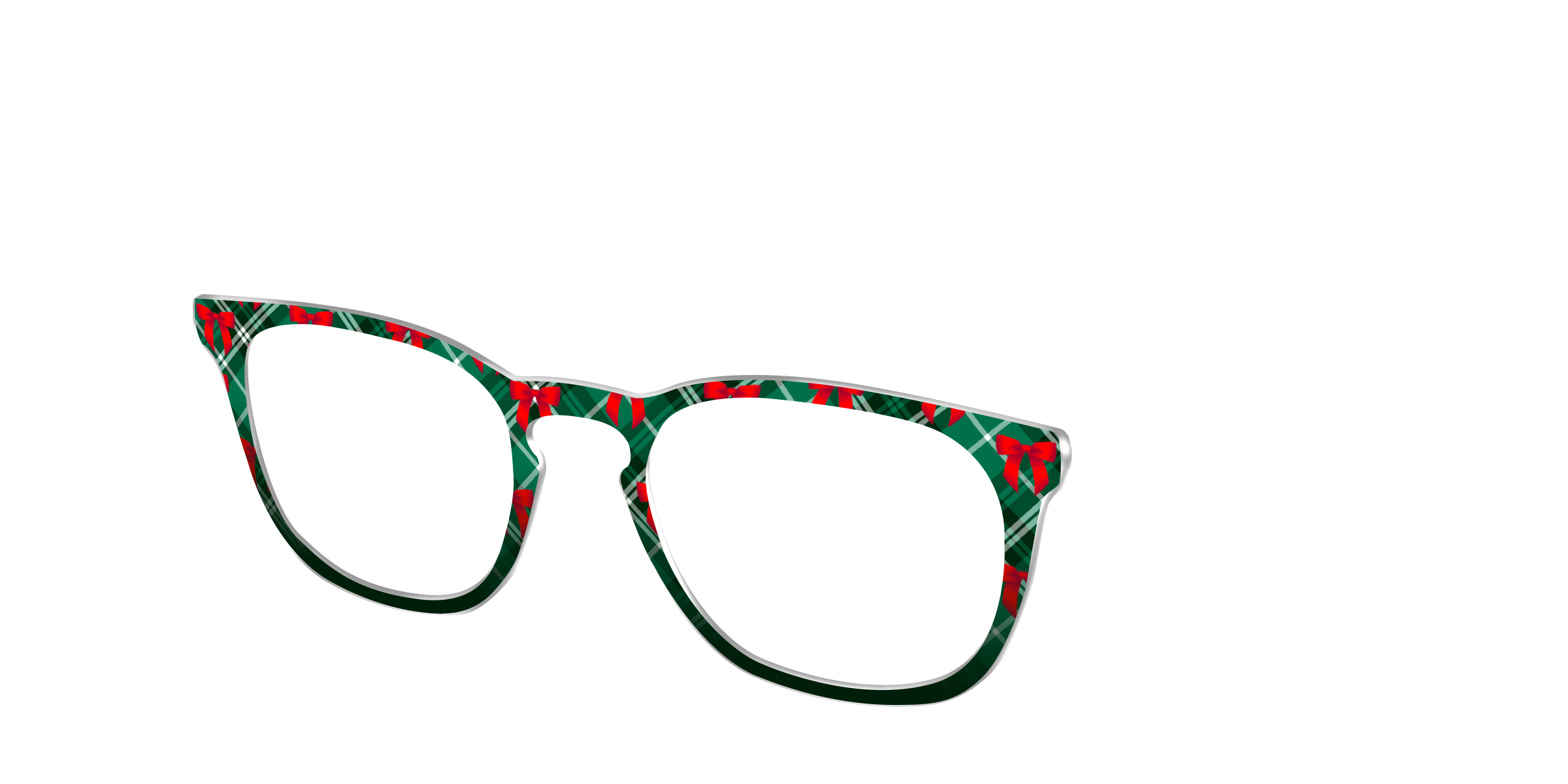 Pair Eyewear Ribbon-Clad Plaid top occhiali scozzese