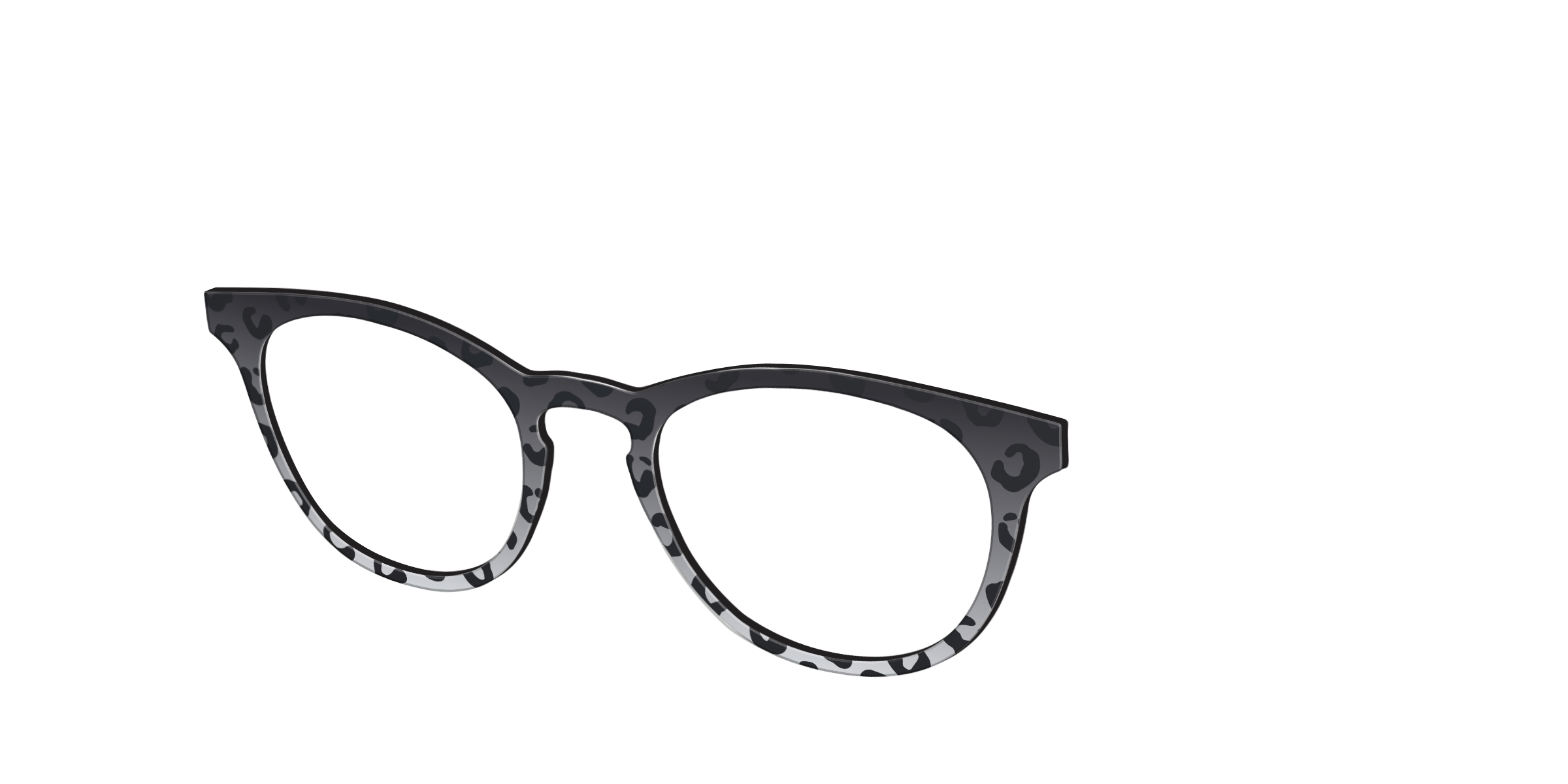 Pair Eyewear Solid Tops Black Cheetah top magnetico animalier