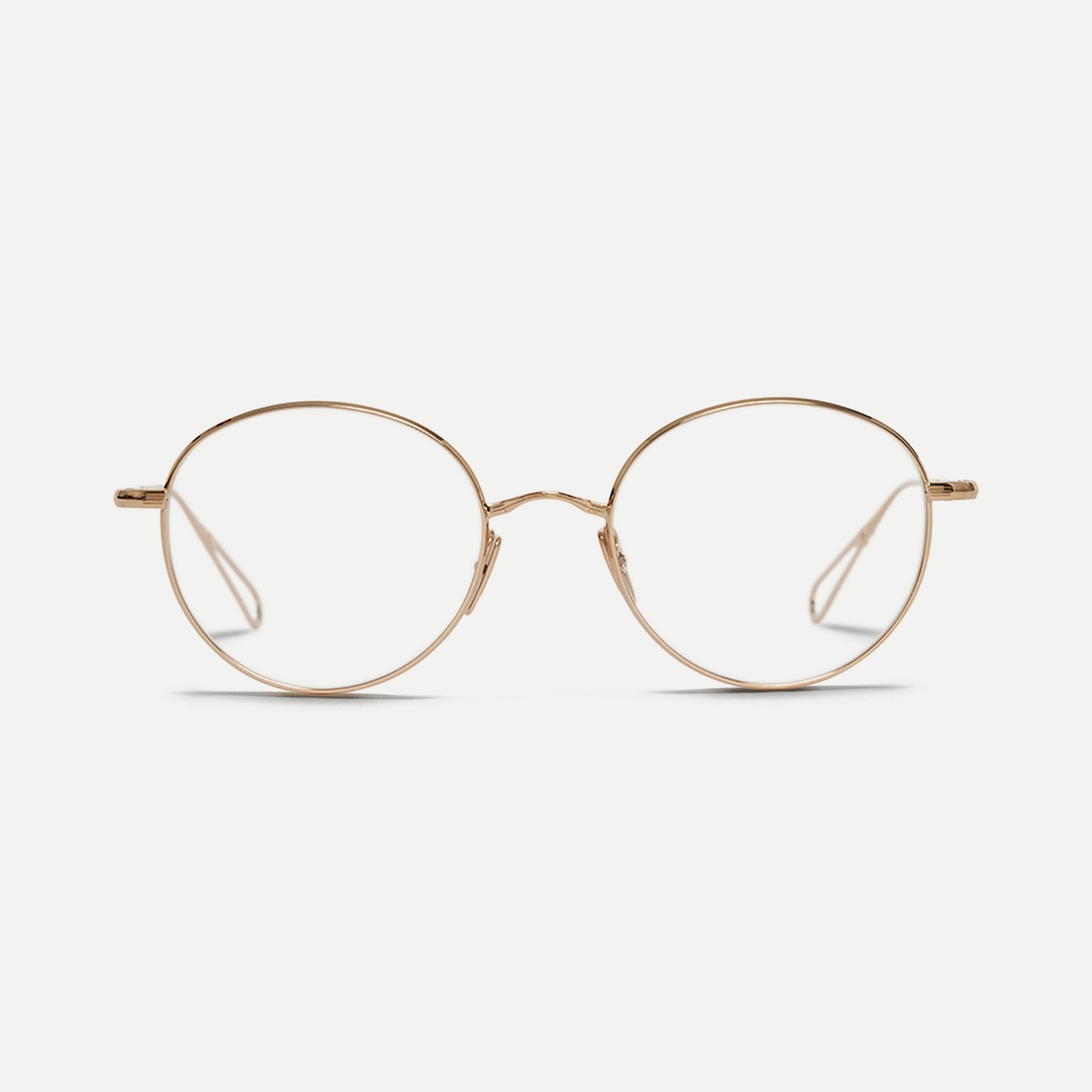 Ahlem Optical Bolivar occhiali da vista champagne titanio