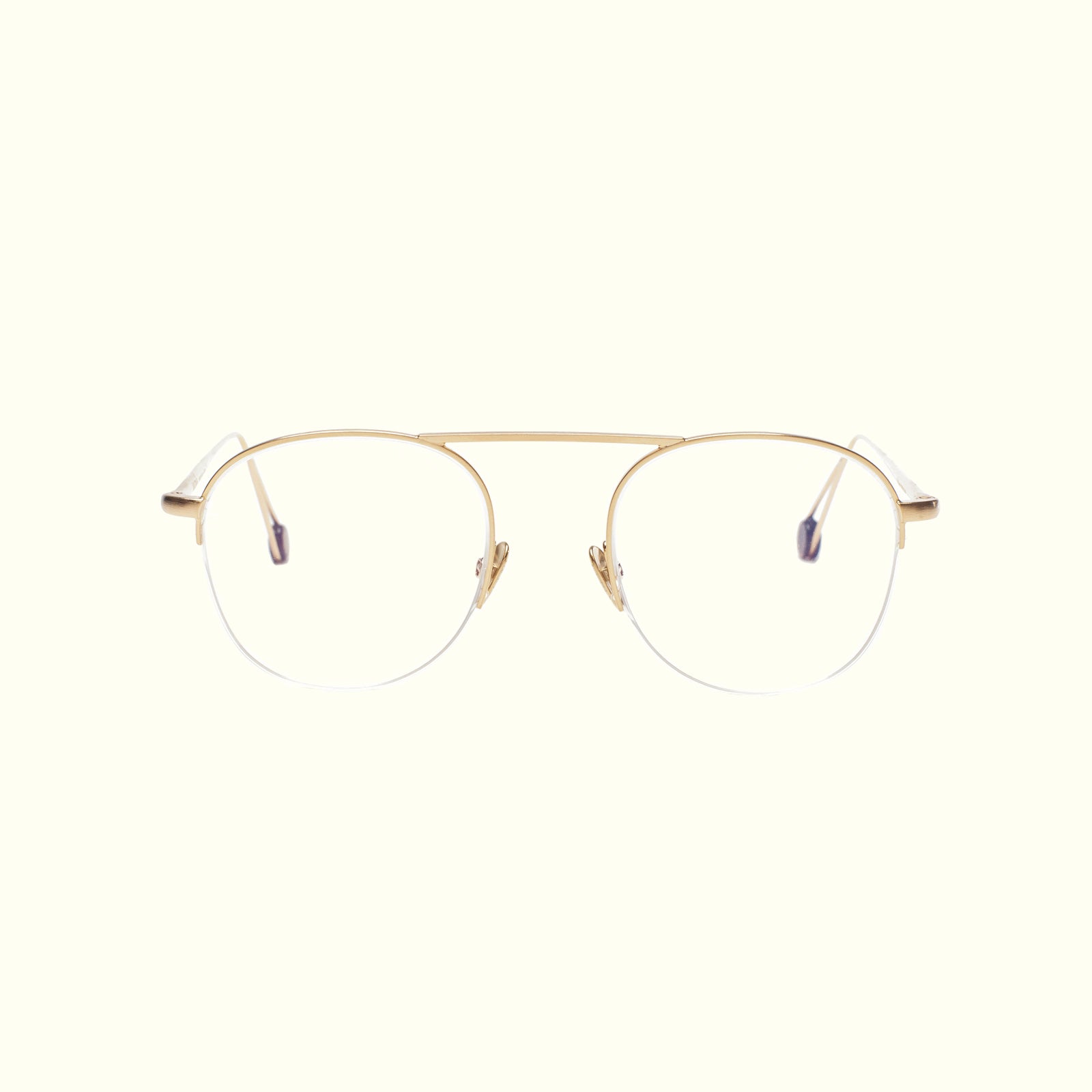 AHLEM Optical Voltaire occhiali da vista Champagne metallo