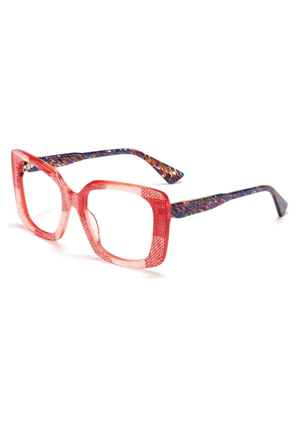 Ouyuan 503215 occhiali bio-acetato farfalla multicolore