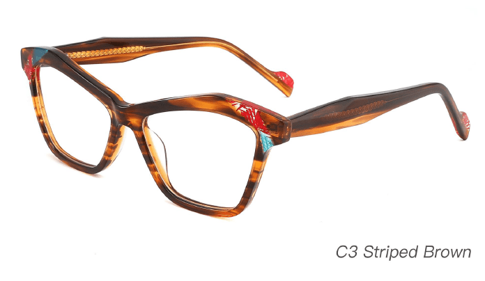 Ouyuan NOA23008 montatura occhiali acetato colorata