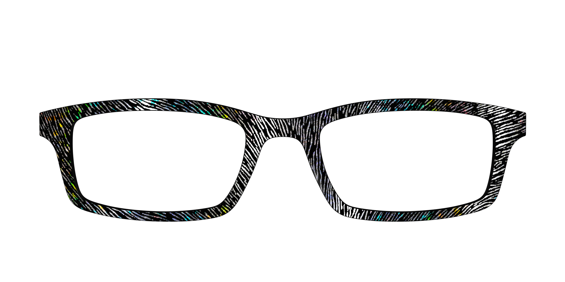 Pair Eyewear Design Tops Silver Holographic top occhiali 440