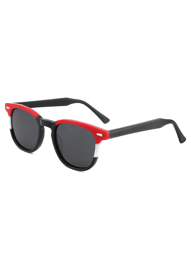 Ouyuan Sunglasses AS00014 occhiali da sole rotondi multicolore