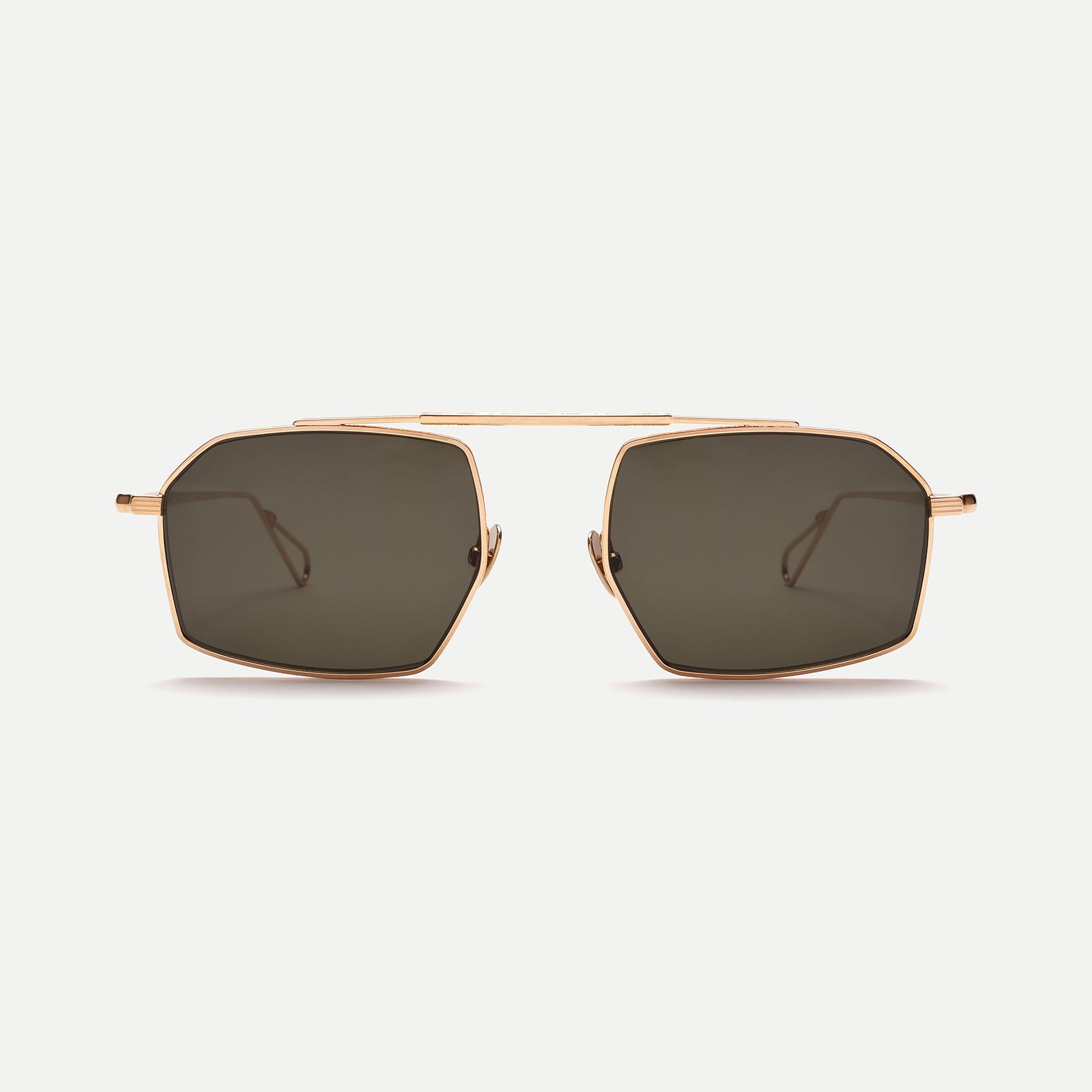 AHLEM Royale occhiali da sole aviator Grey Gold