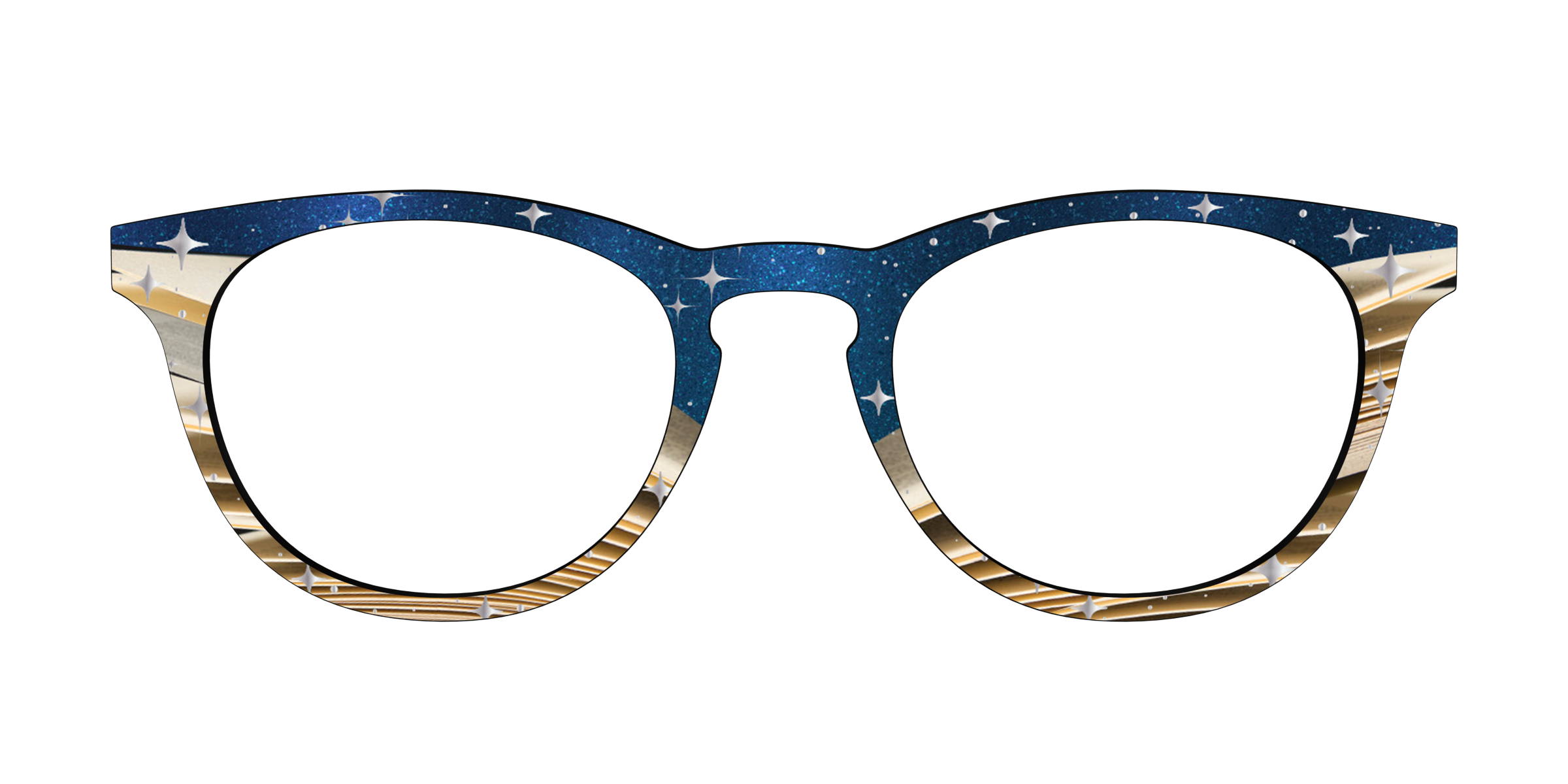 Pair Eyewear Design Tops Enchanted Pages Shimmer top argento