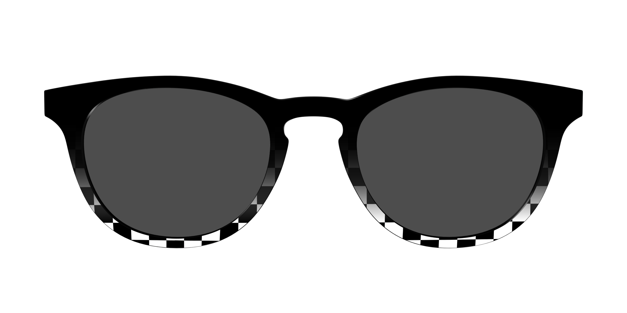 Pair Eyewear Sun Tops Checkerboard Fade top sole polarizzato