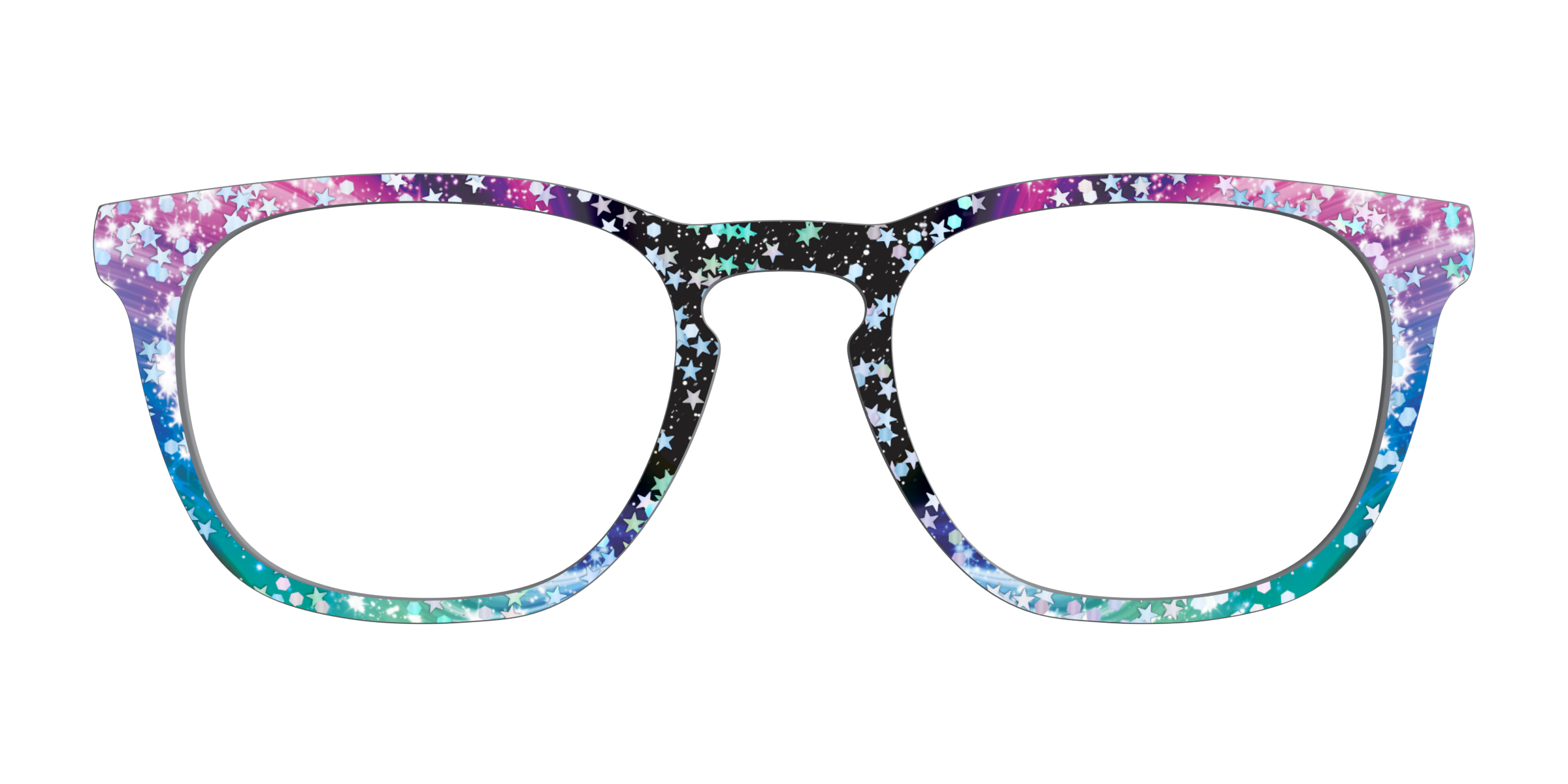Pair Eyewear Design Tops The Stella Nebula Star Glitter top occhiali