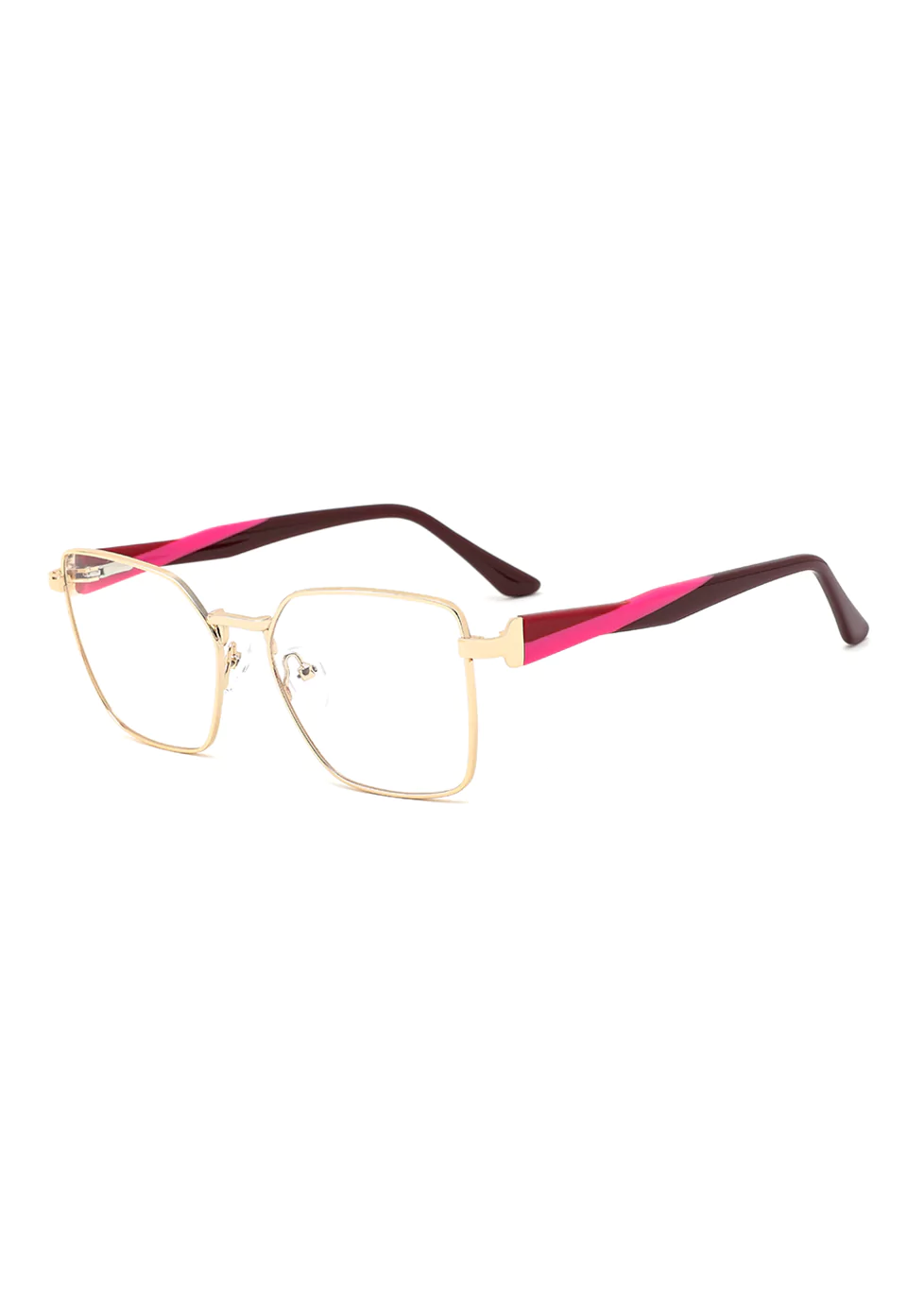 Ouyuan 301084 montatura occhiali farfalla metallo 54