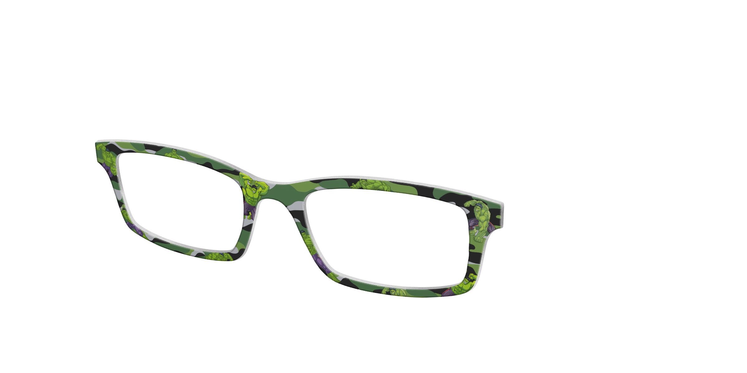 Pair Eyewear Collabs Hulk Camo top per occhiali verde mimetico