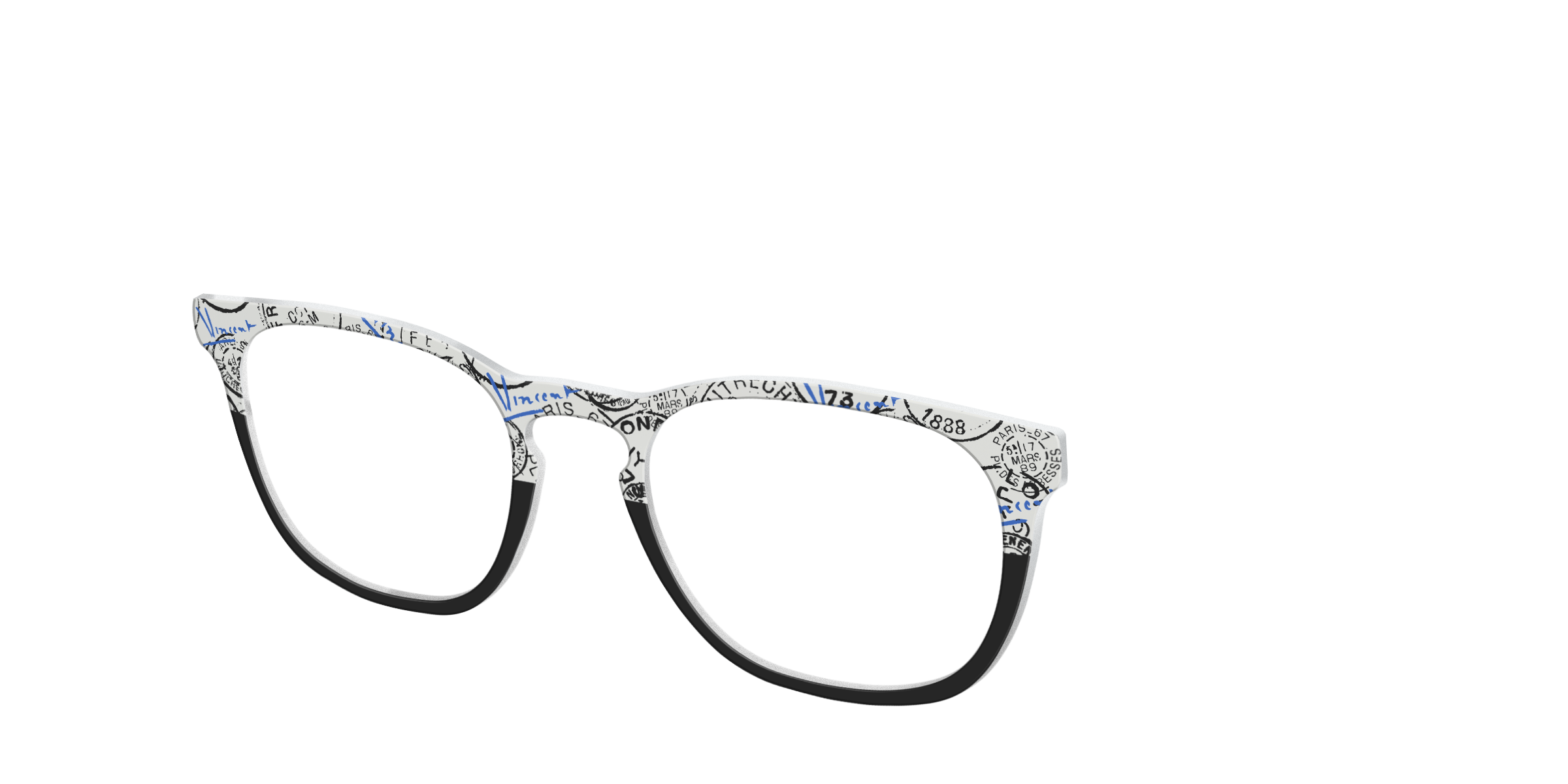 Pair Eyewear Collabs The Stamps Split top per occhiali