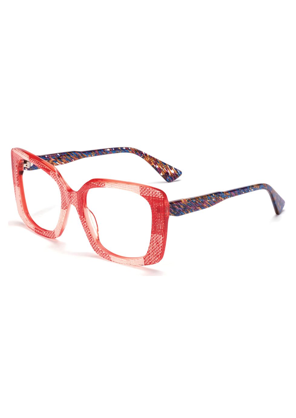Ouyuan 503215 occhiali bio-acetato farfalla multicolore