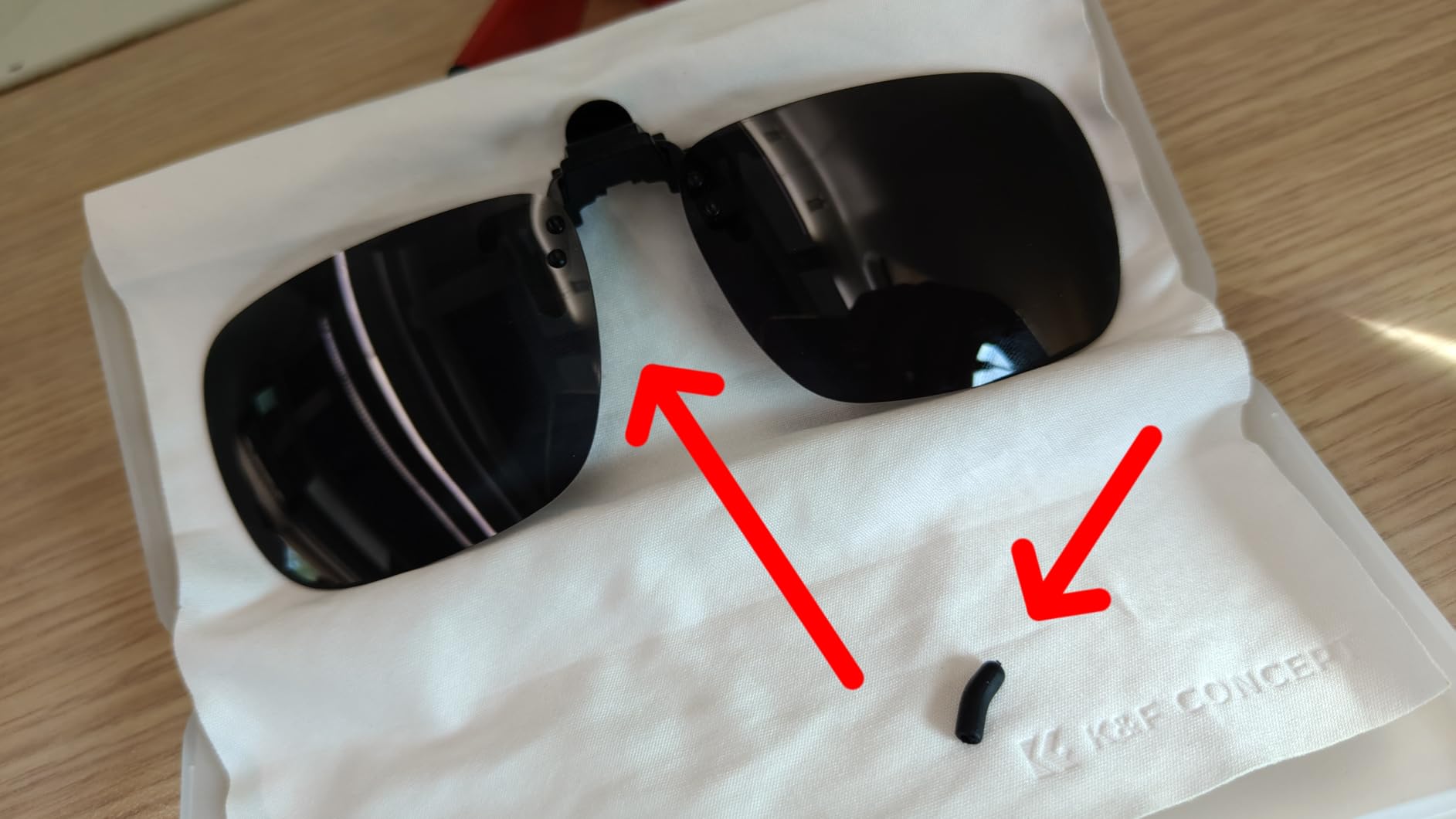 JM Clip per Occhiali da Sole Polarizzati occhiali sole flip up grigio