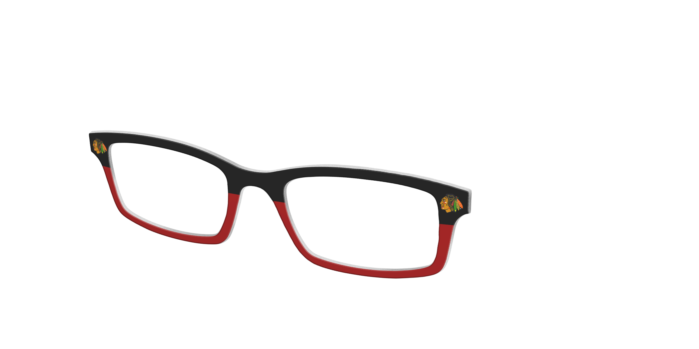 Pair Eyewear The Blackhawks Split topper occhiali nero rosso