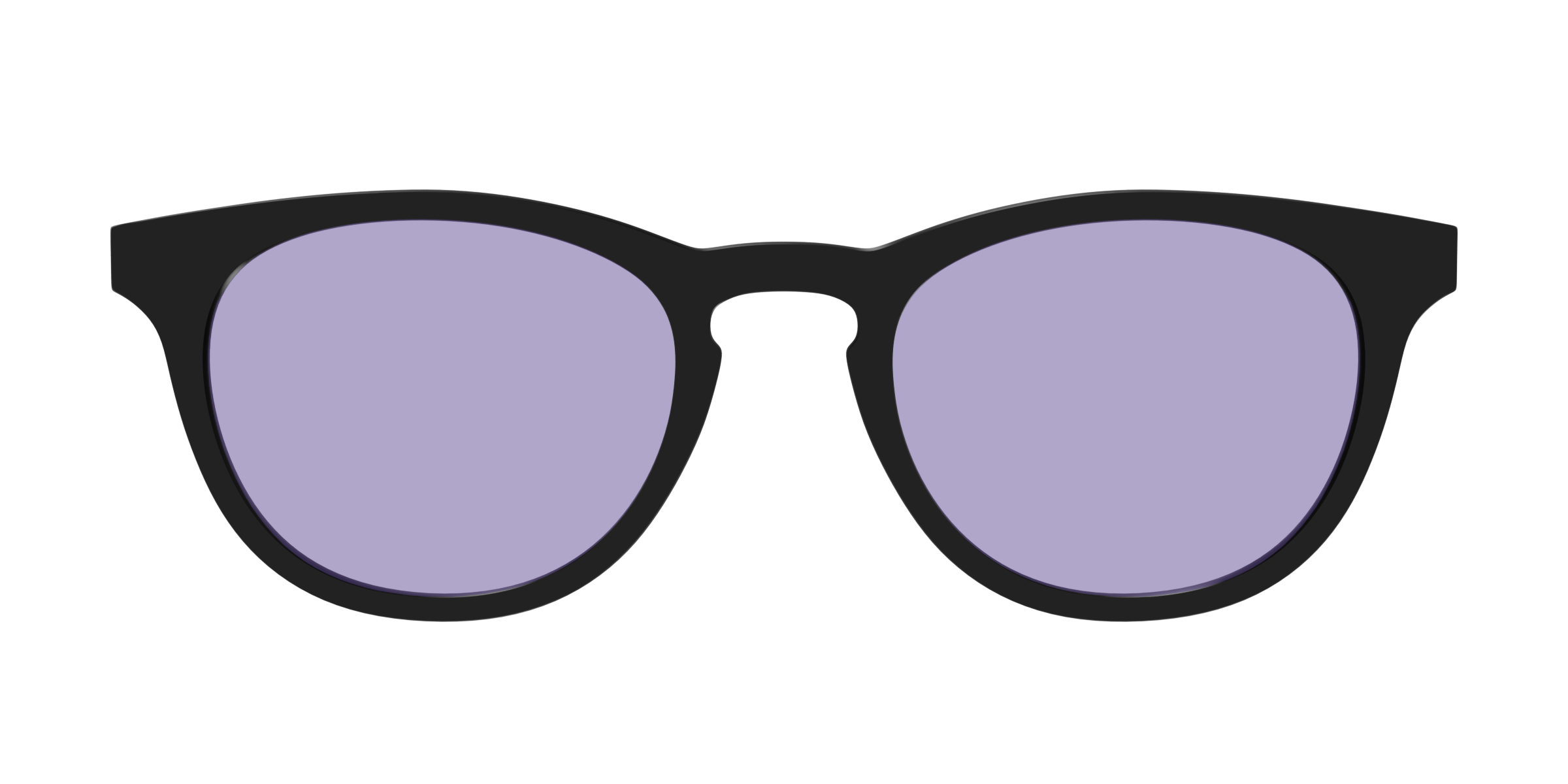 Pair Eyewear Design Black Celestial Purple top sole Serra viola