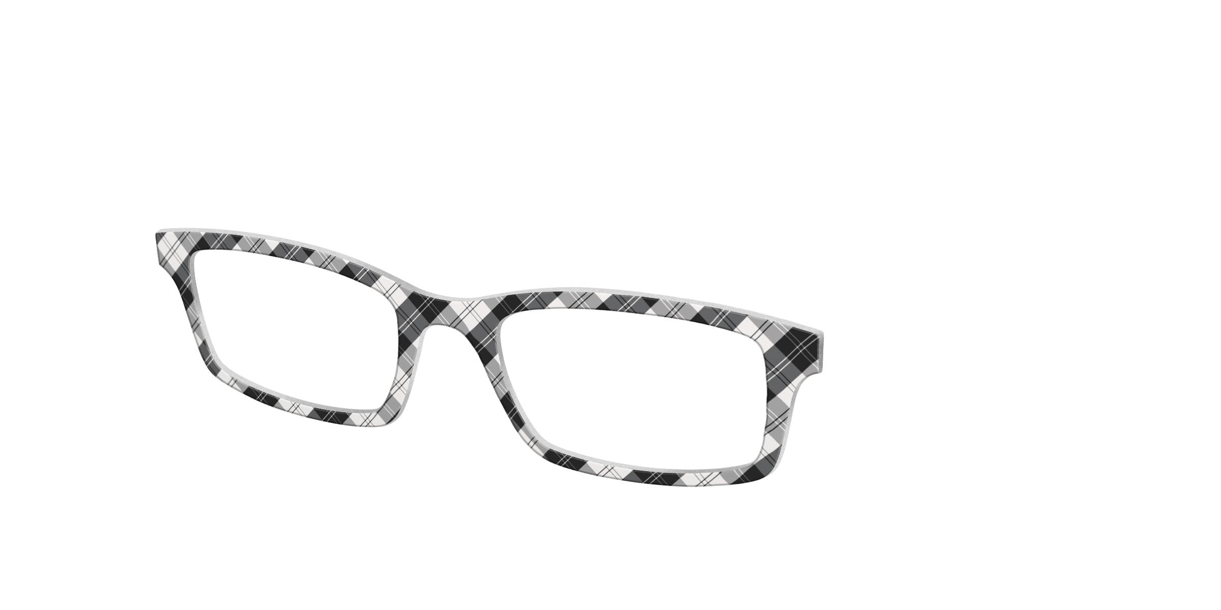 Pair Eyewear Solid Tops B&W Plaid top per occhiali quadri