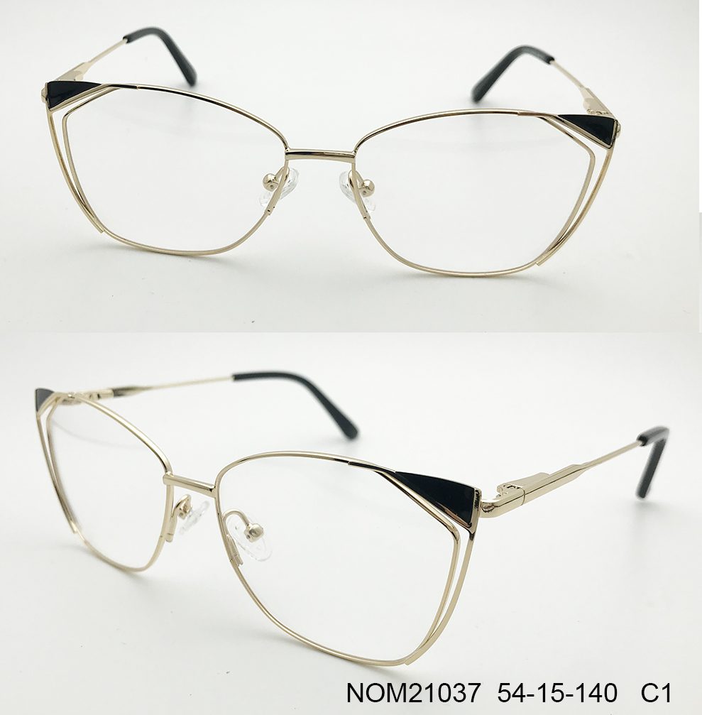 Ouyuan Glasses Frames NOM21037 montatura vista donna acciaio