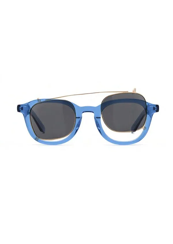 Ouyuan Clip Ons R0104G Occhiali da Vista Nero Polarizzate